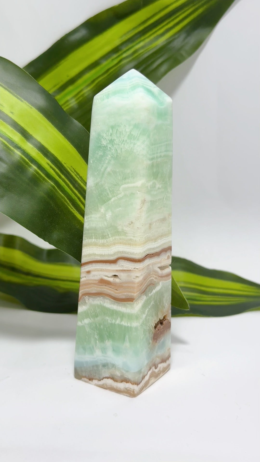 Blue Caribbean Calcite Tower 294g