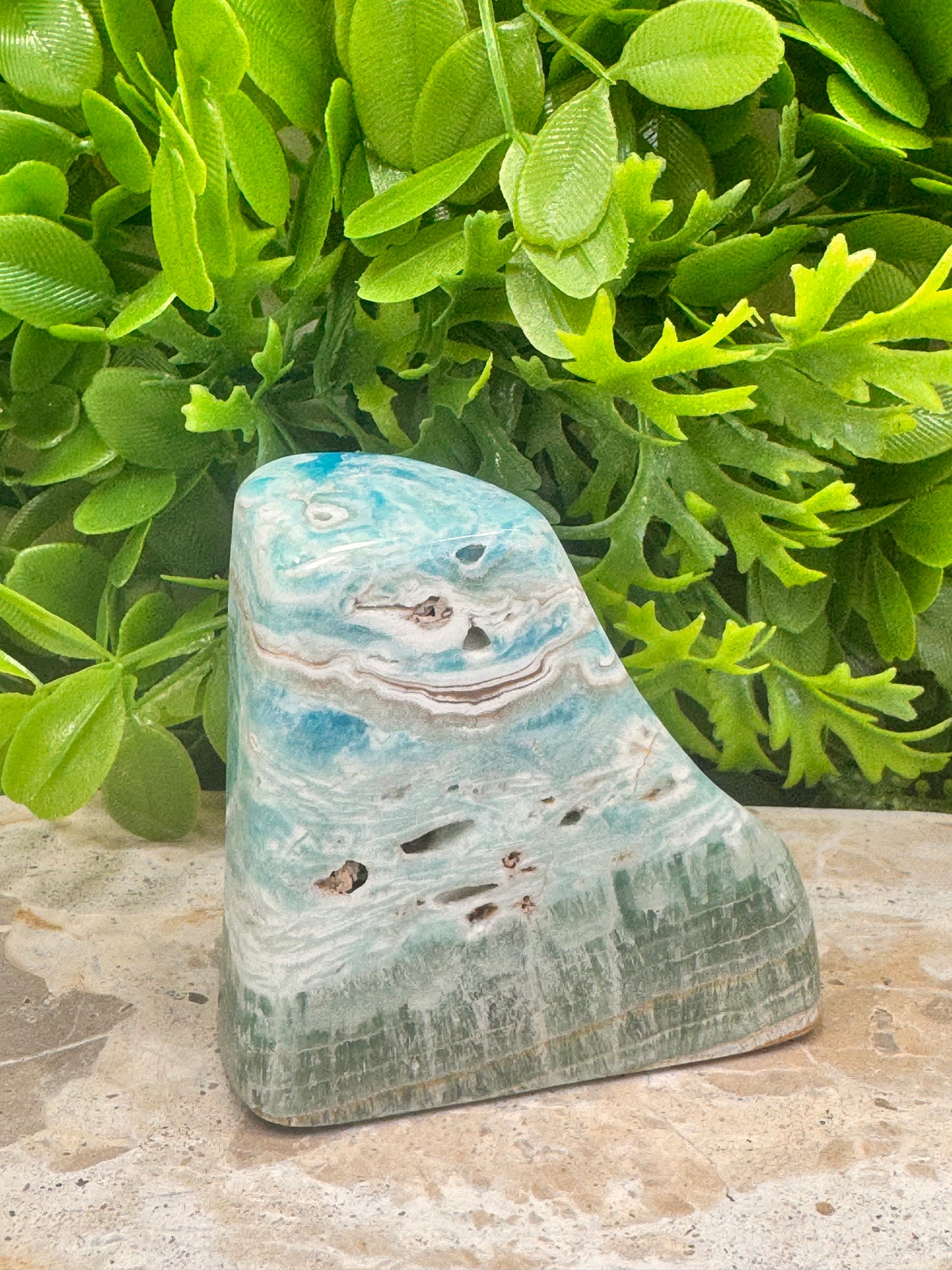 Aragonite with Smithsonite Freeform 214g