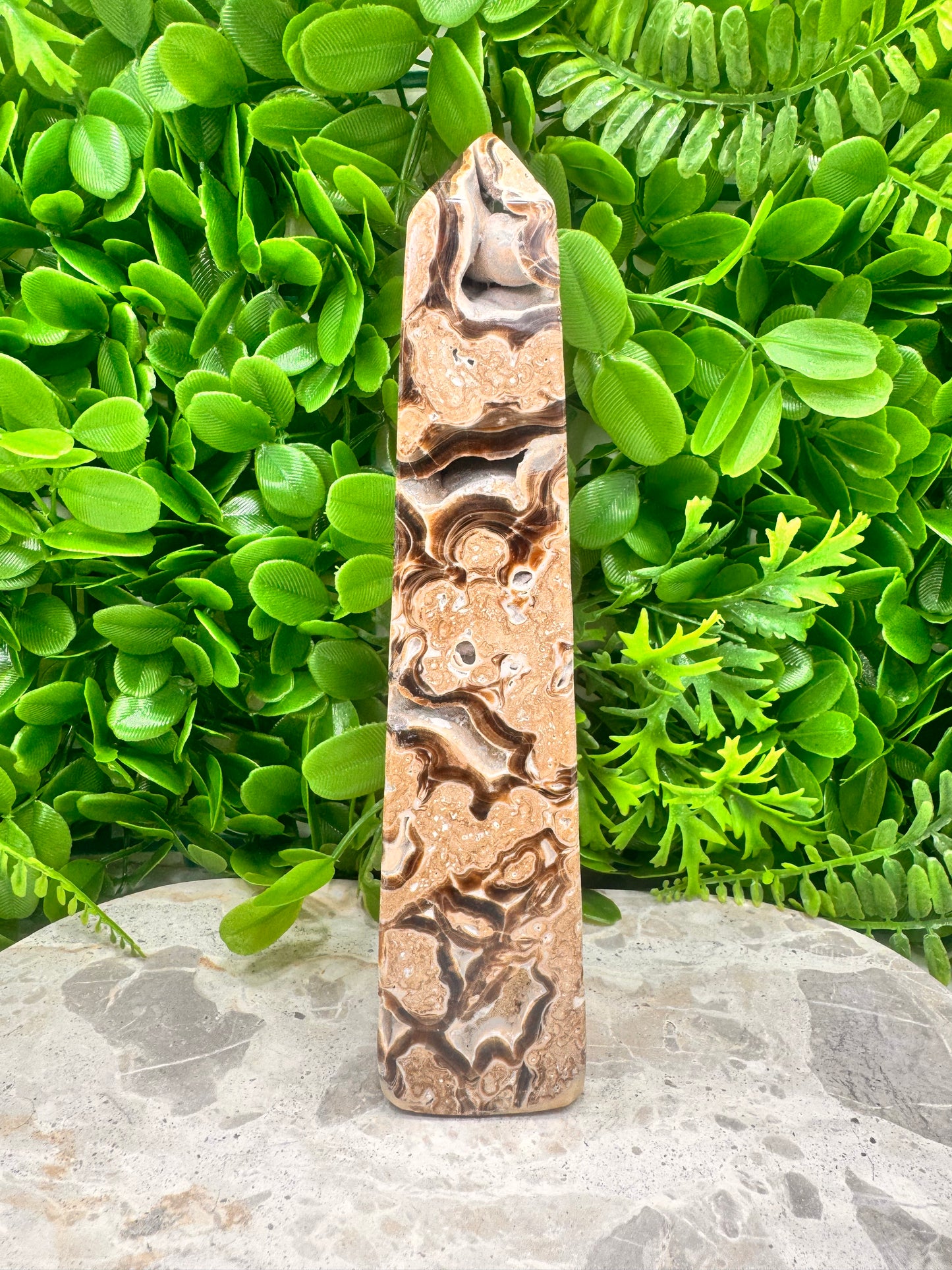 Chocolate Calcite Tower 612g