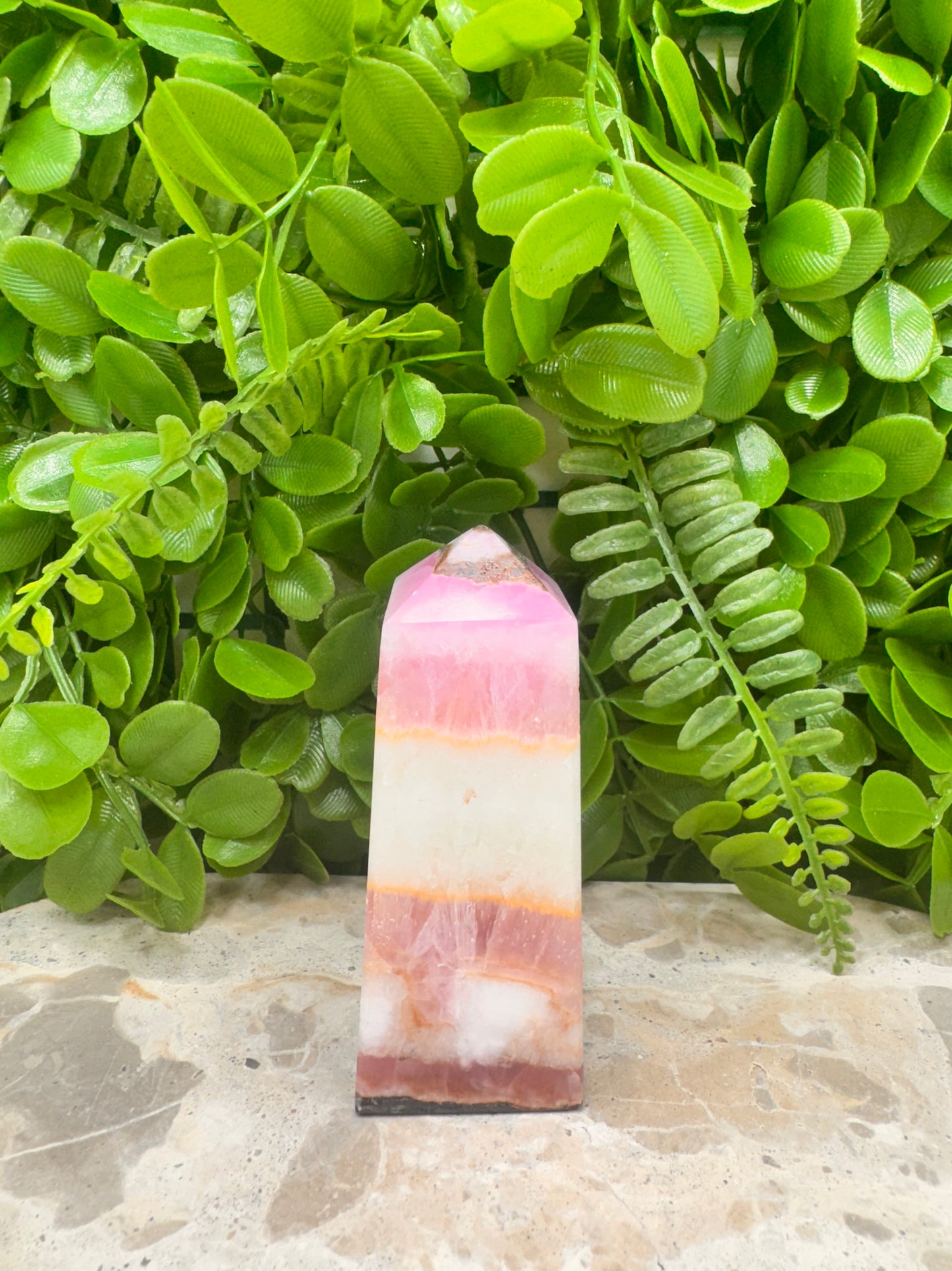 Pink Aragonite Tower 272g