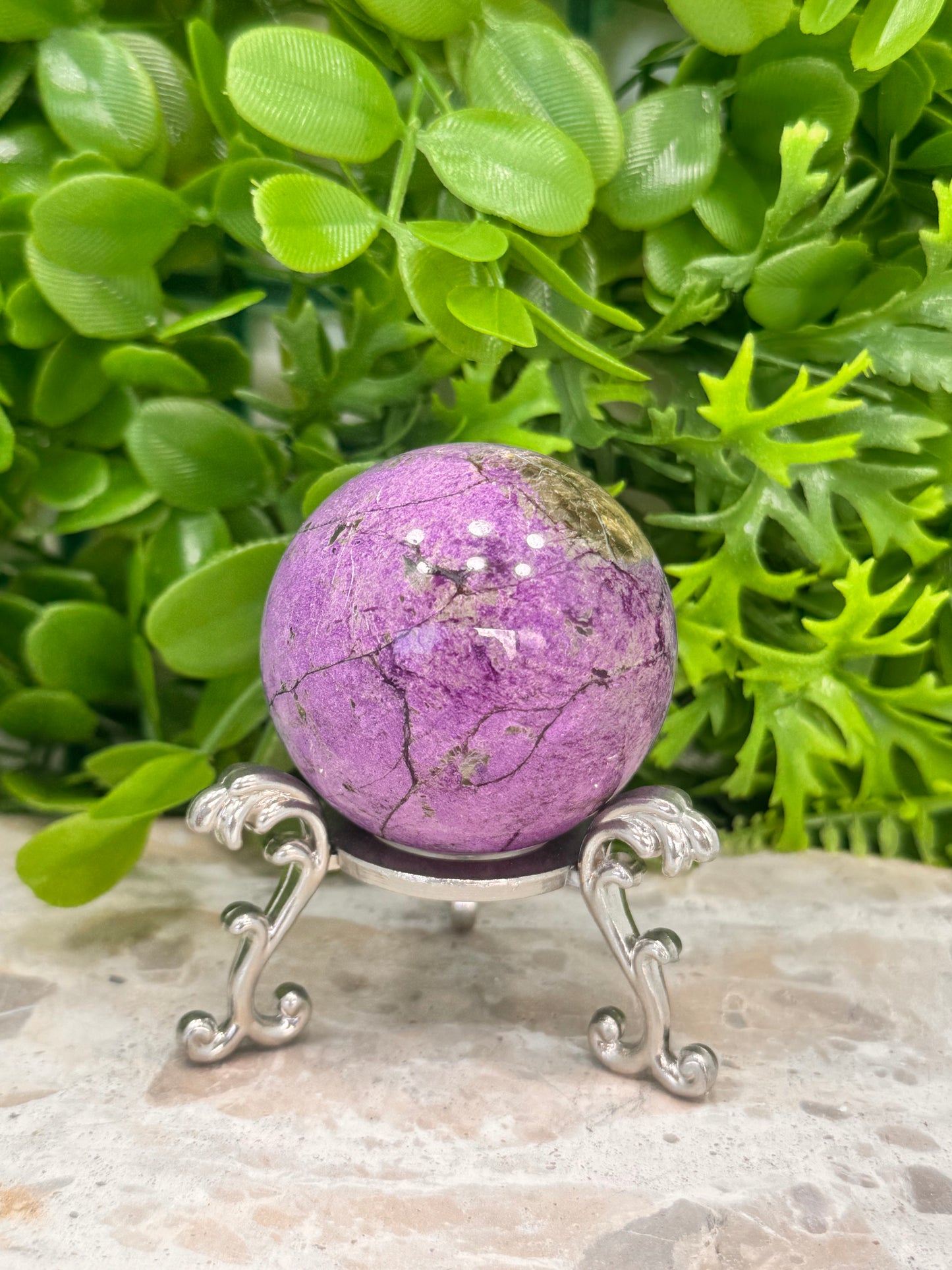 Stichtite / Serpentine Sphere 194g