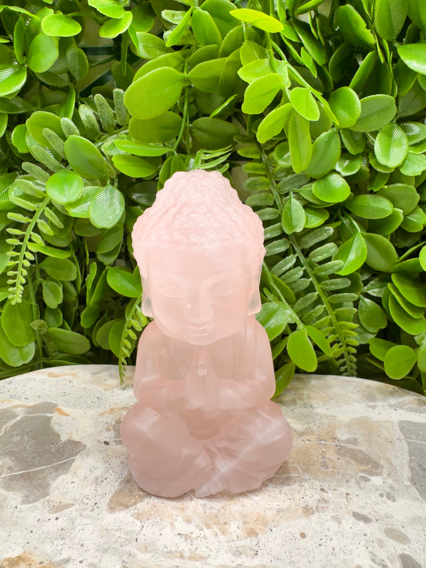 Rose Quartz Buddha 448g