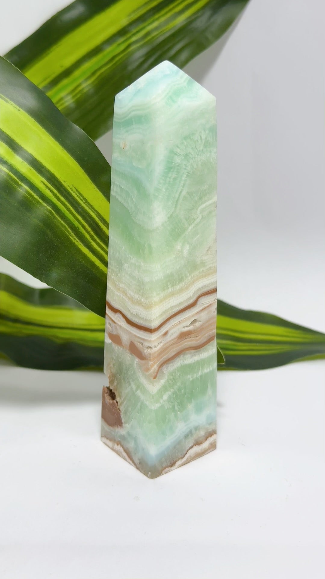 Blue Caribbean Calcite Tower 294g