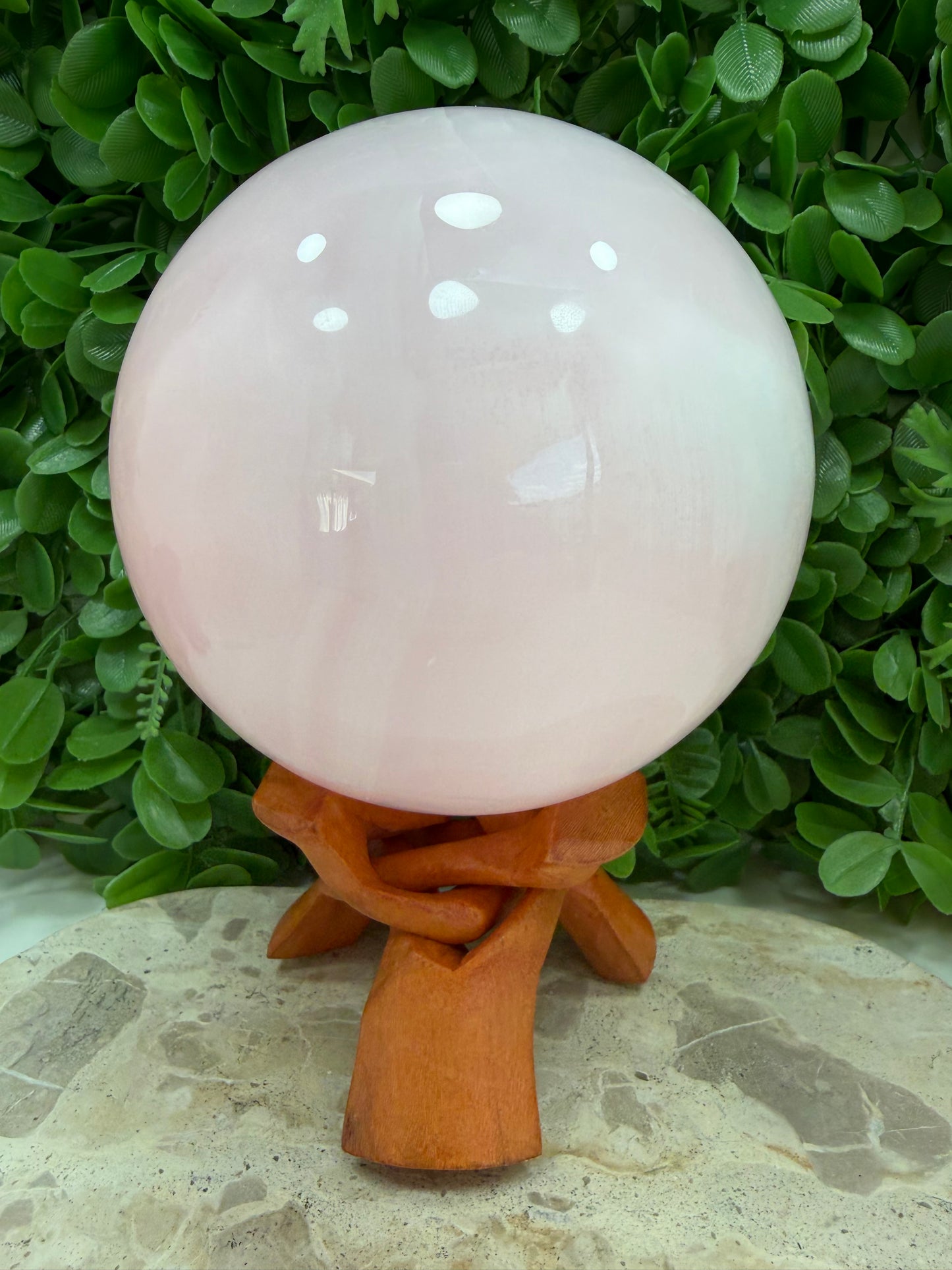 Pink Mangano Sphere UV 3468g