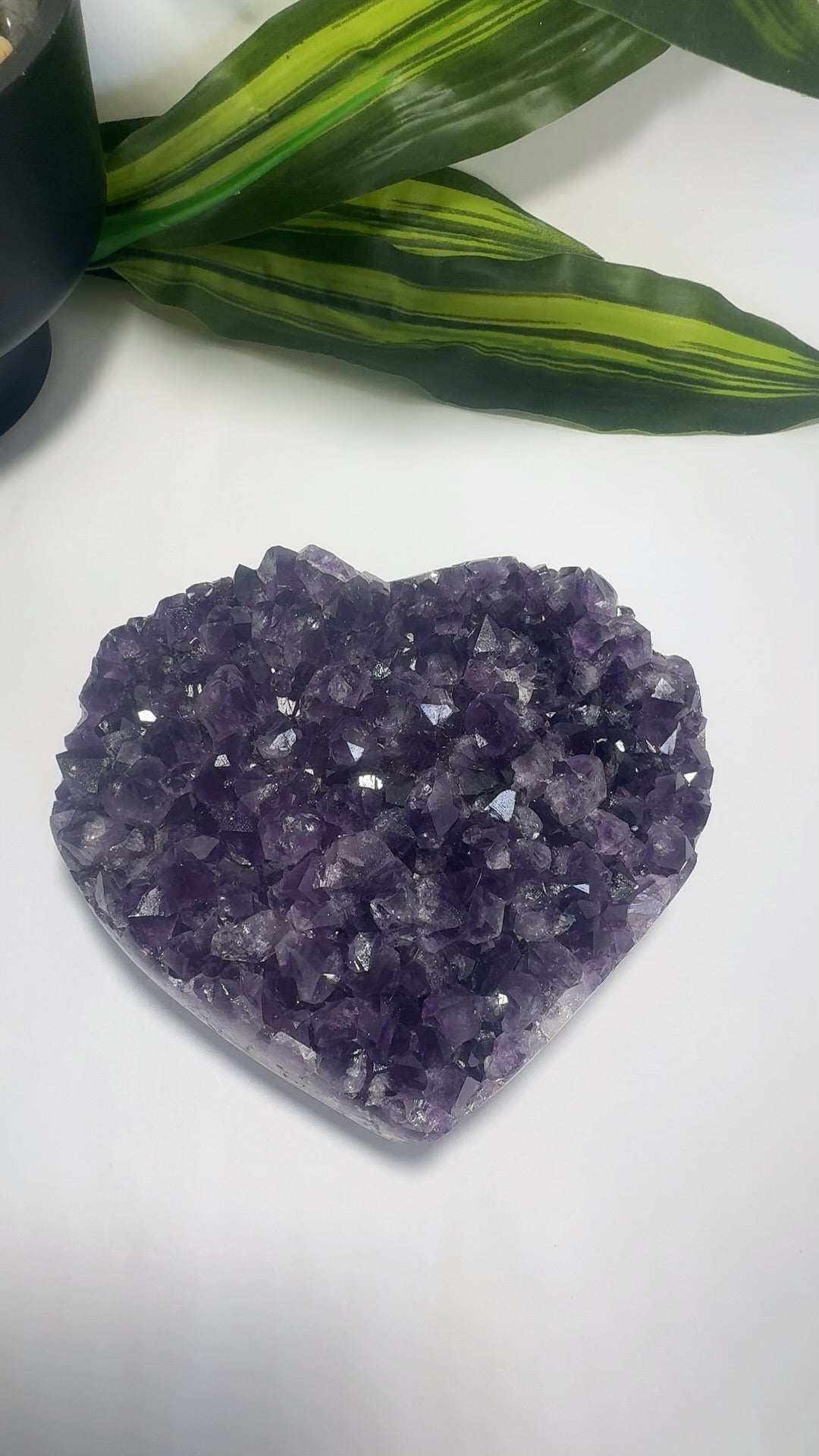 Amethyst Cluster Heart 1.1kg
