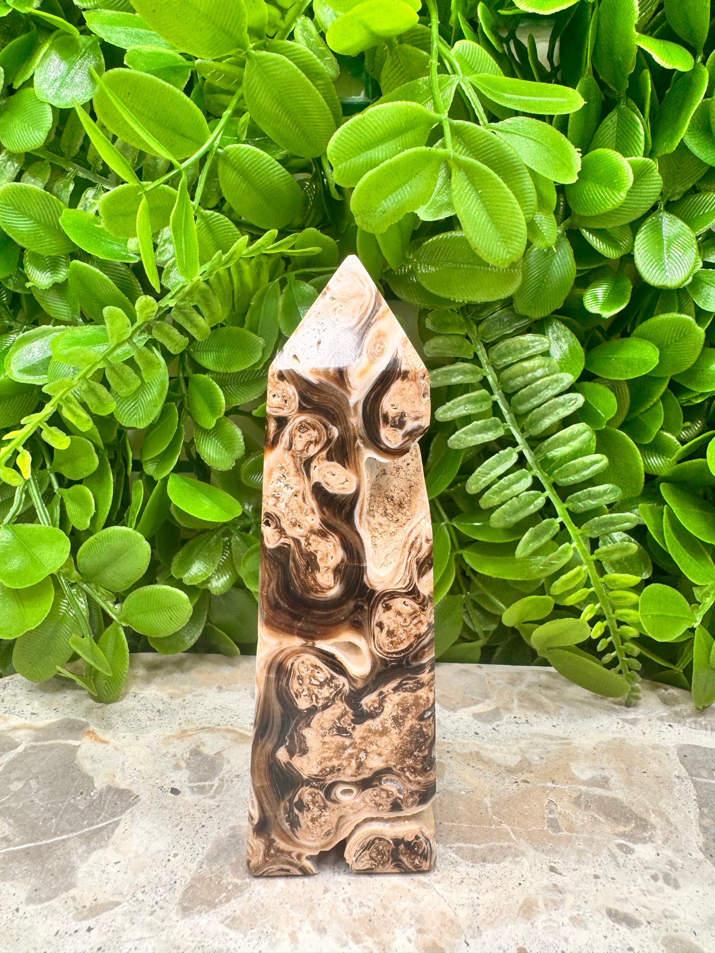 Chocolate Calcite Tower 288g