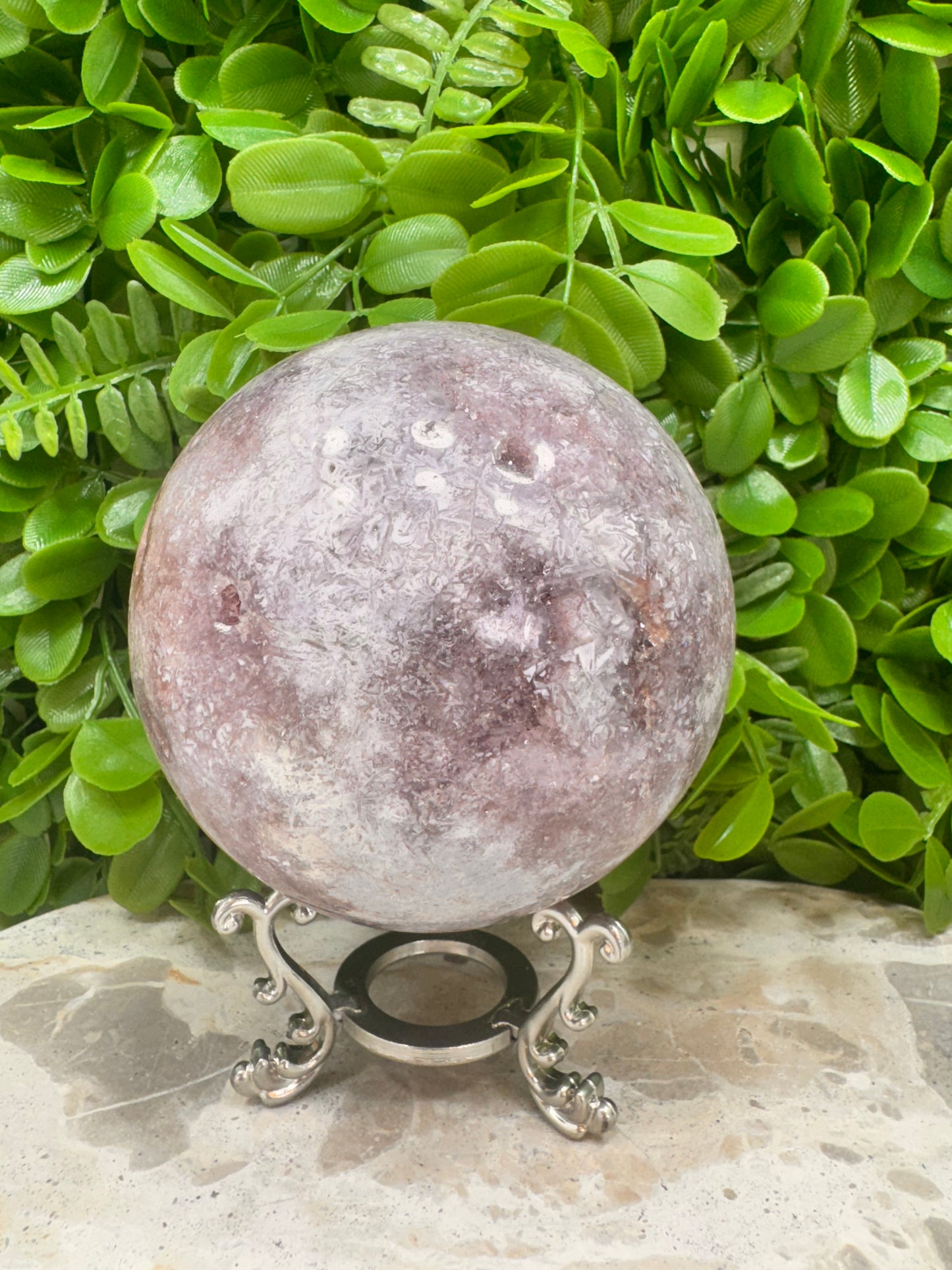Pink Amethyst Sphere1496g