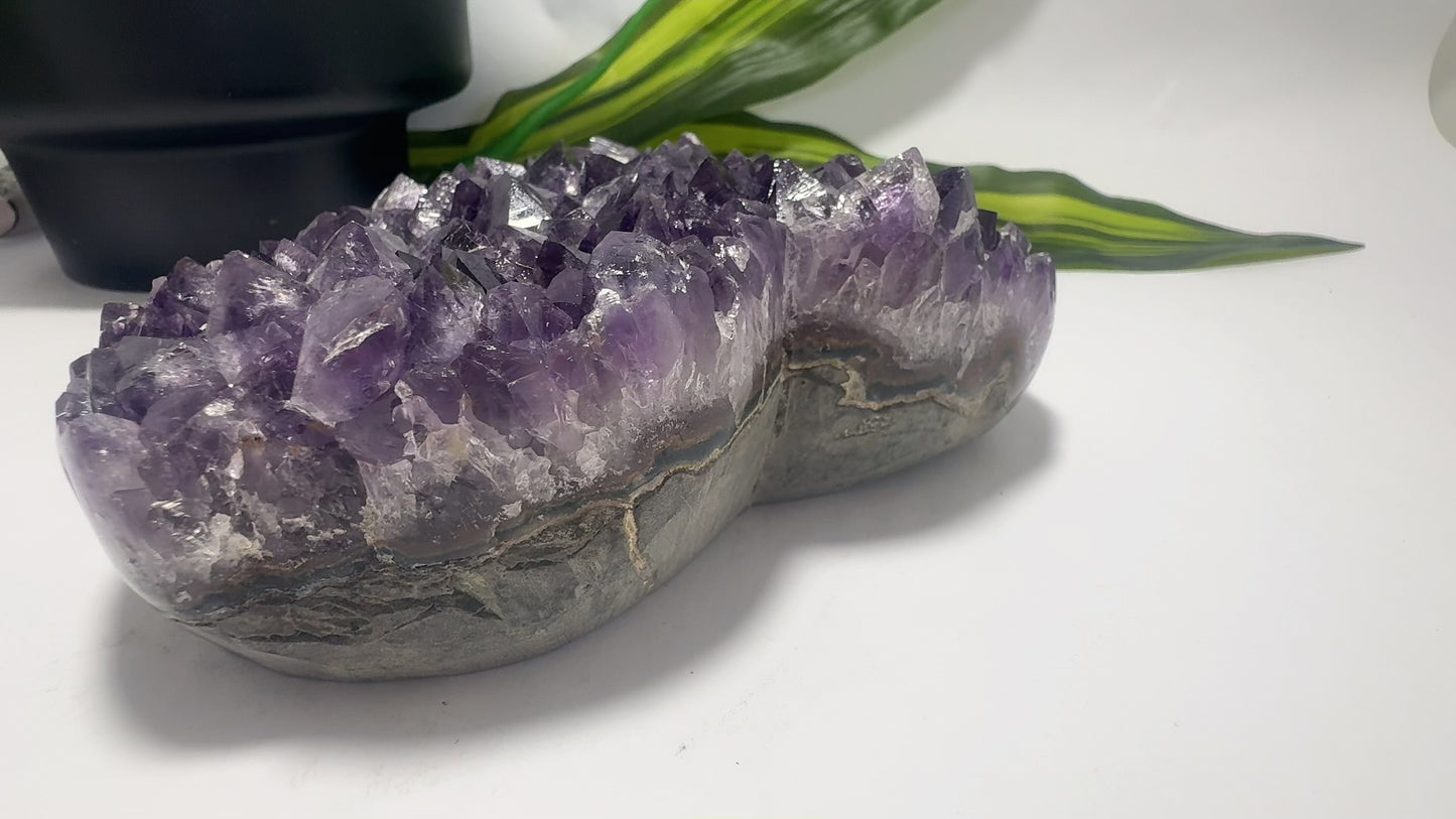 Amethyst Cluster Heart 1.1kg