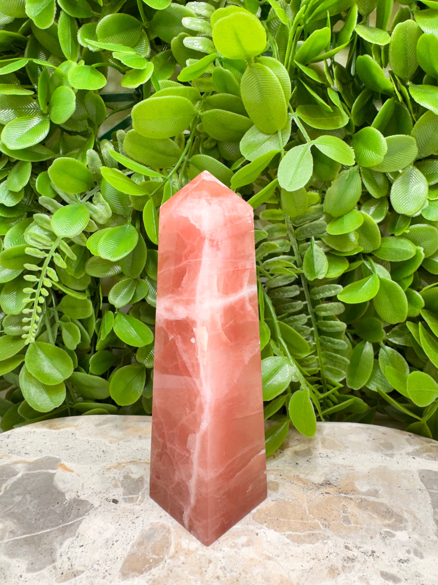 Rose Calcite Tower 306g