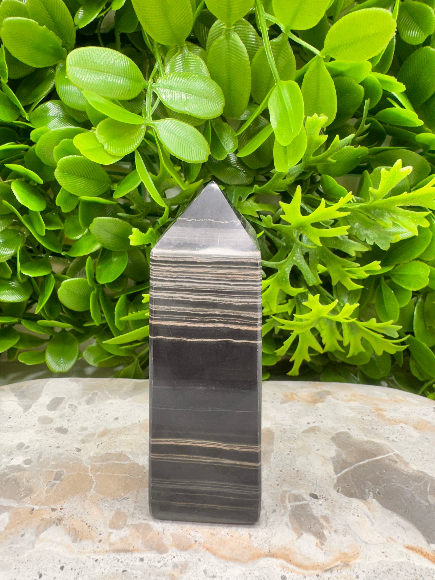 Black Banded Onyx Tower 278g