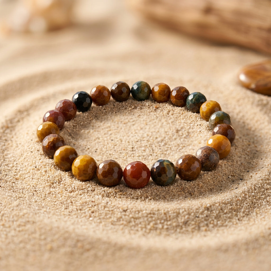 Faceted Ocean Jasper Bracelet | Joy • Positivity • Emotional Balance