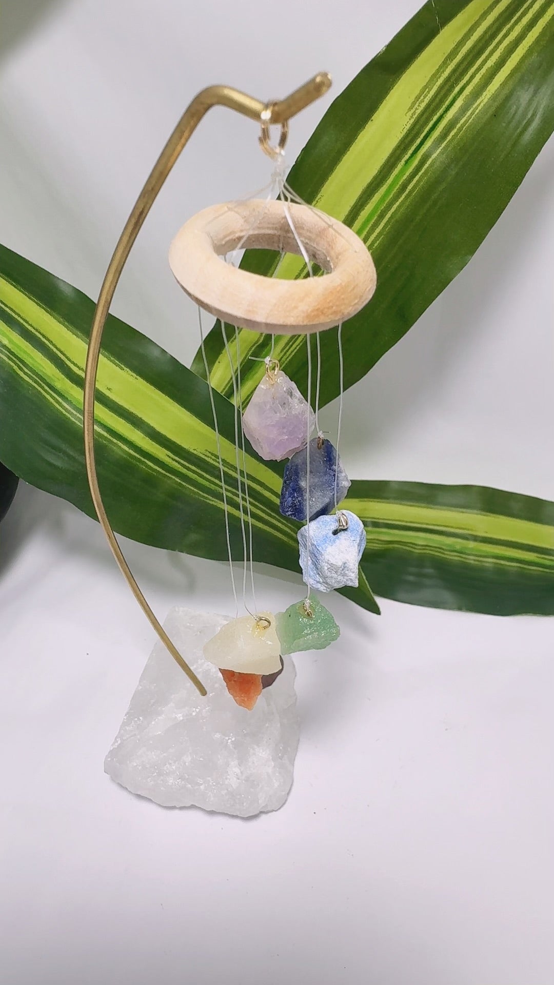 Clear Quartz Chakra Hanger