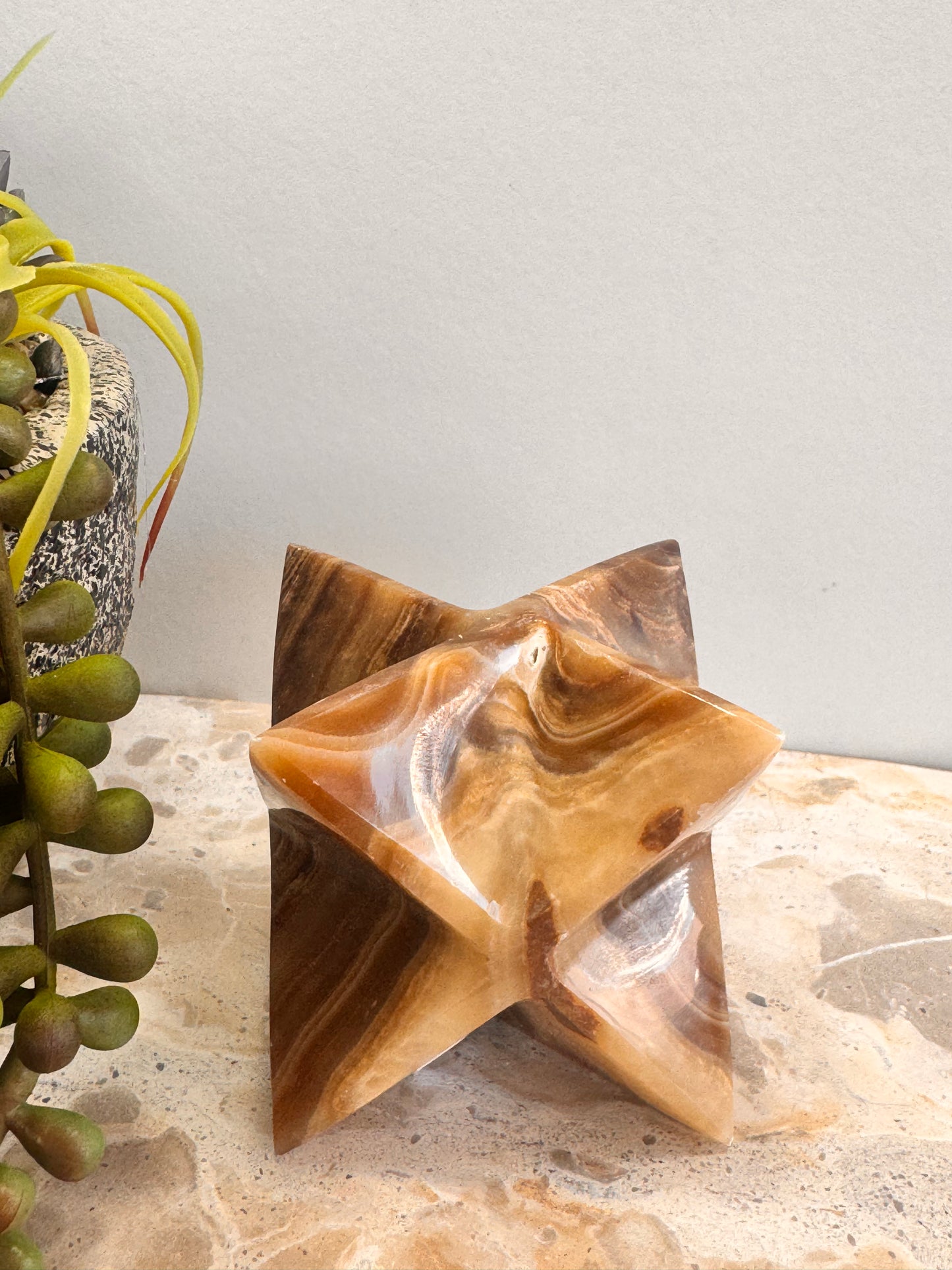 Chocolate Calcite Merkaba 286g