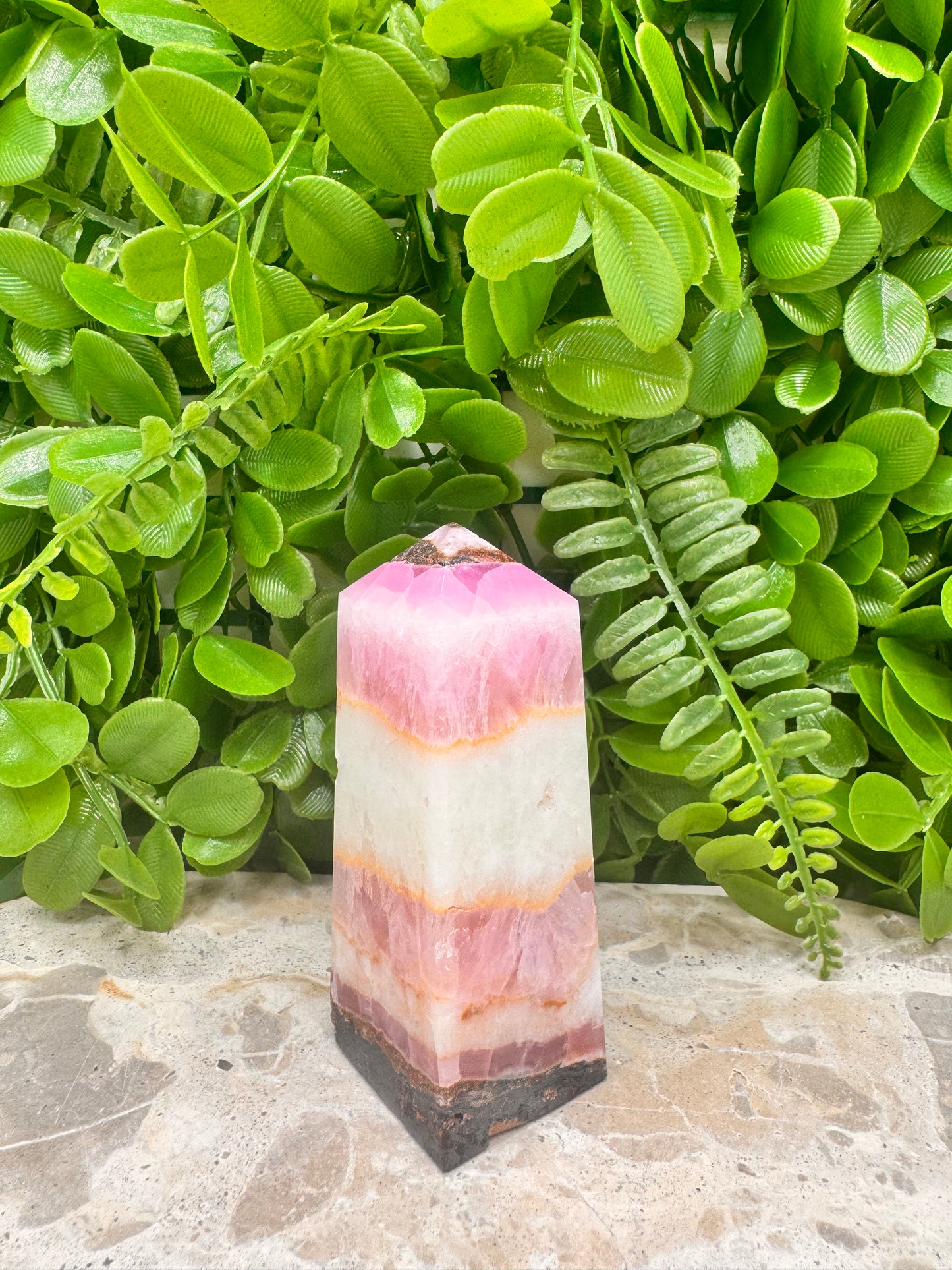 Pink Aragonite Tower 272g