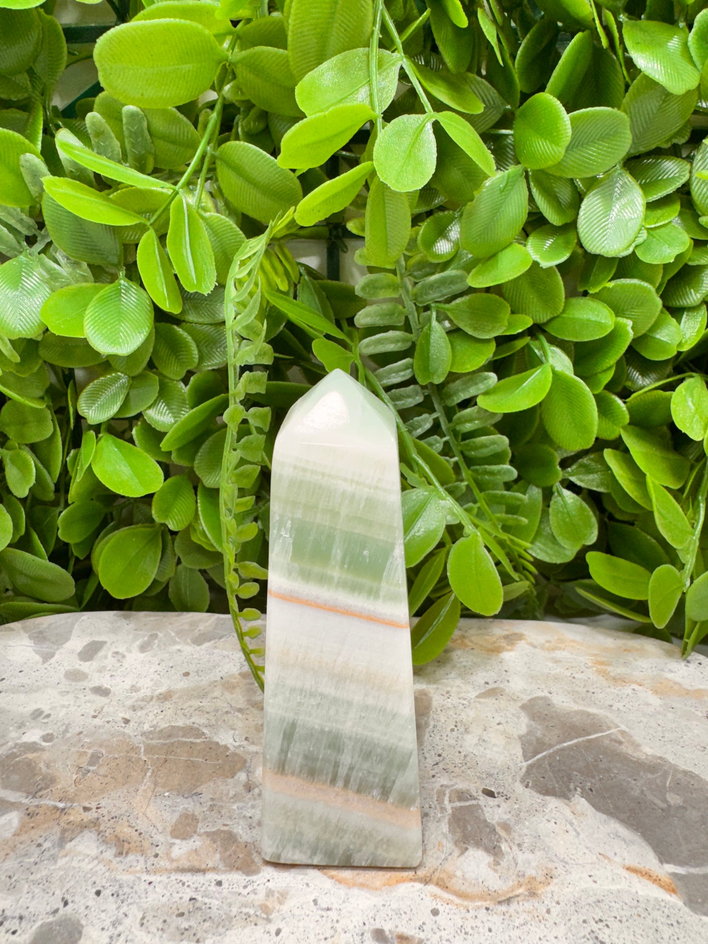 Pistachio Calcite Point 192g