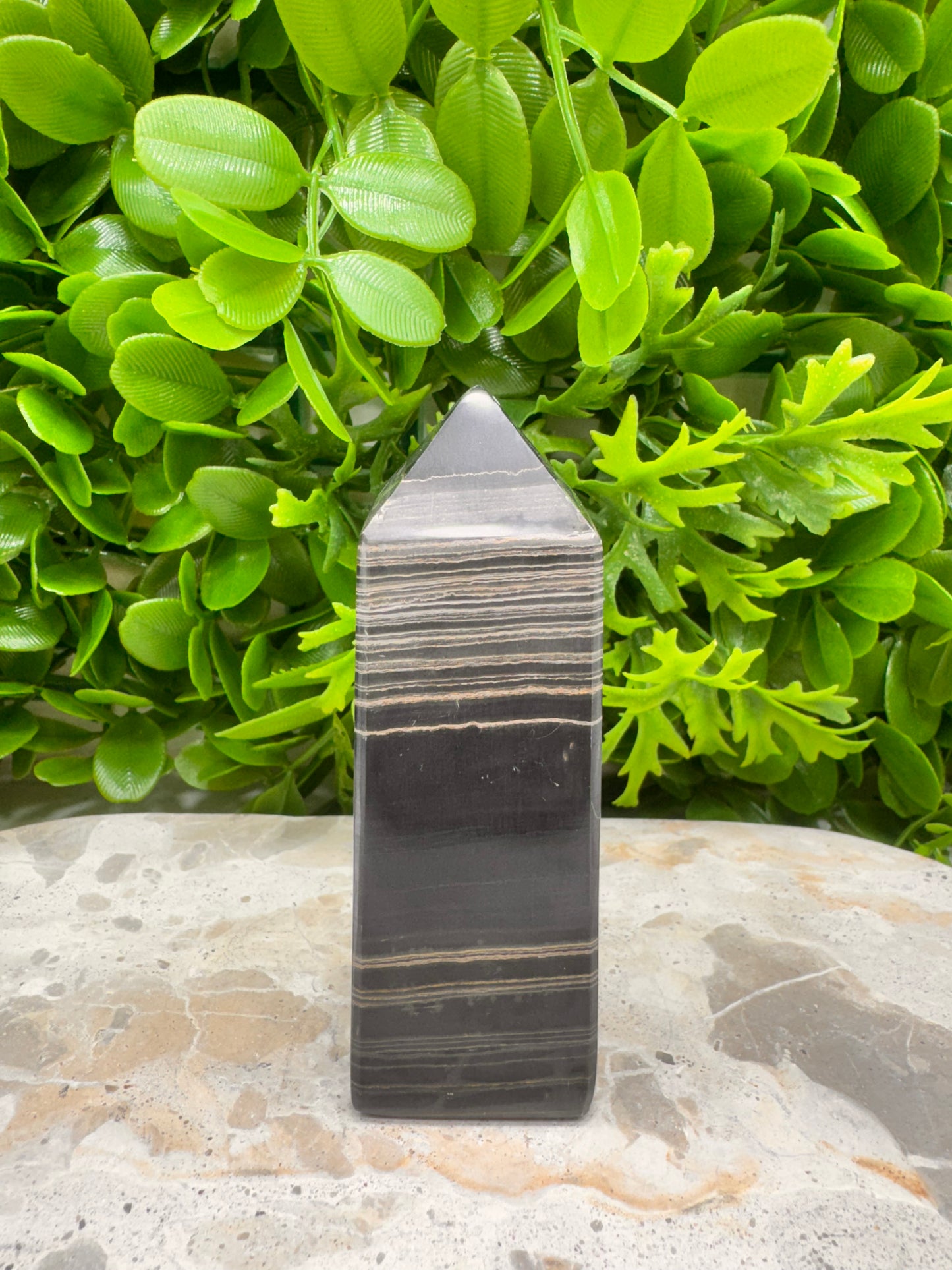 Black Banded Onyx Tower 278g