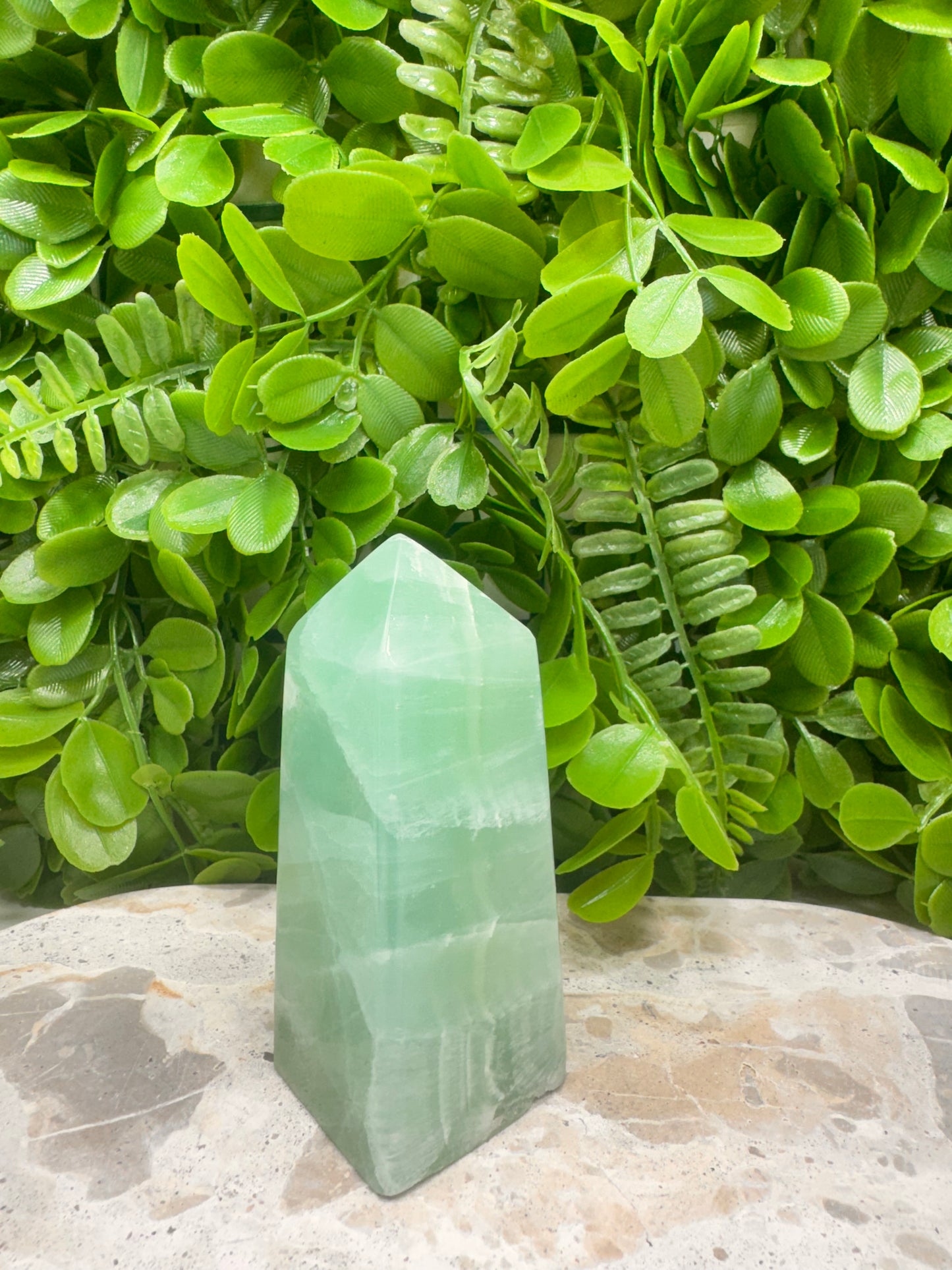 Pistachio Calcite Tower 374g