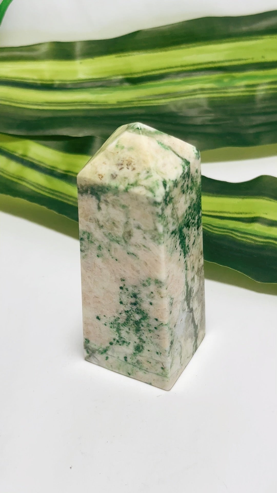 Green Apple Jadeite Tower 210g