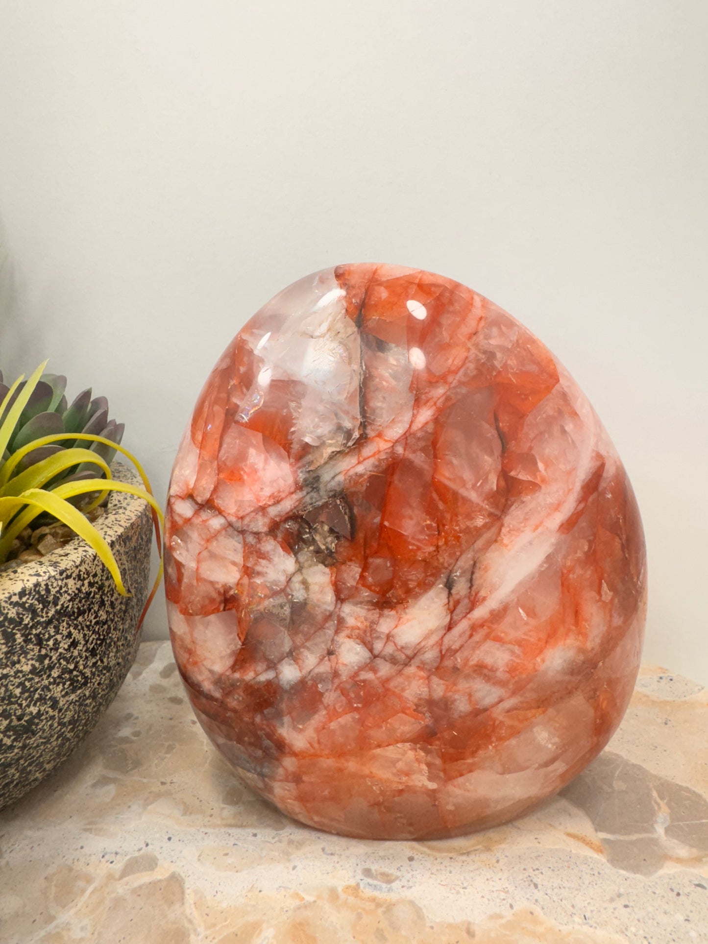 Fire Quartz Freeform 1850g