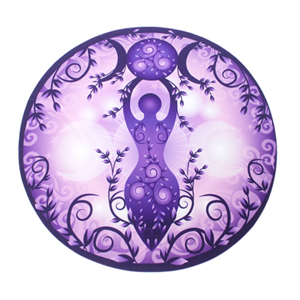 ALTAR TABLECLOTH - Goddess Print 88cm on French Crepe