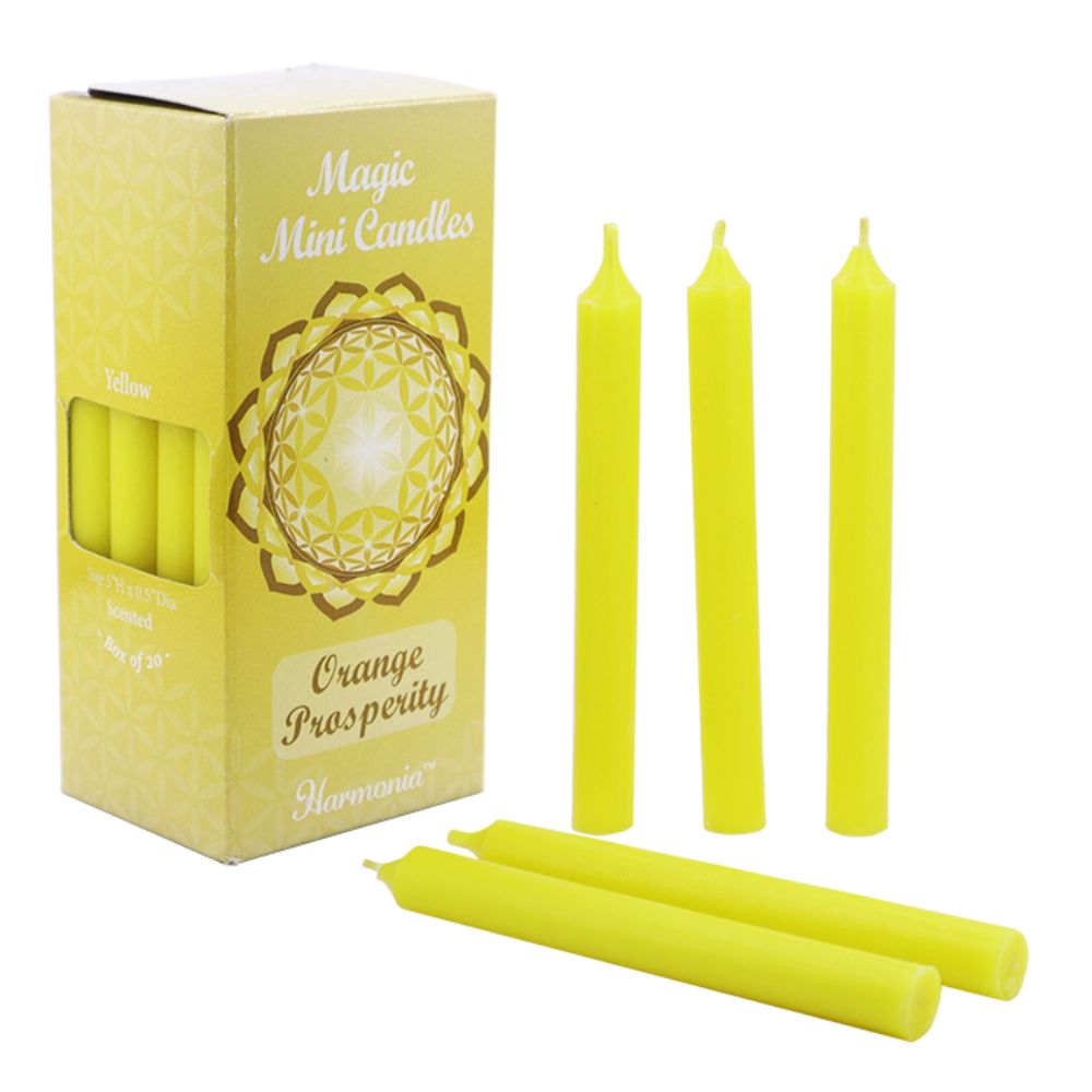 MAGIC MINI CANDLES - Prosperity Yellow Orange