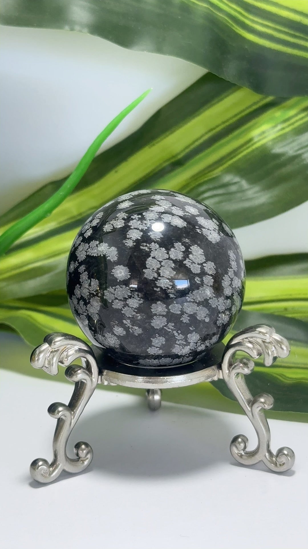 Snowflake Obsidian Sphere 148g