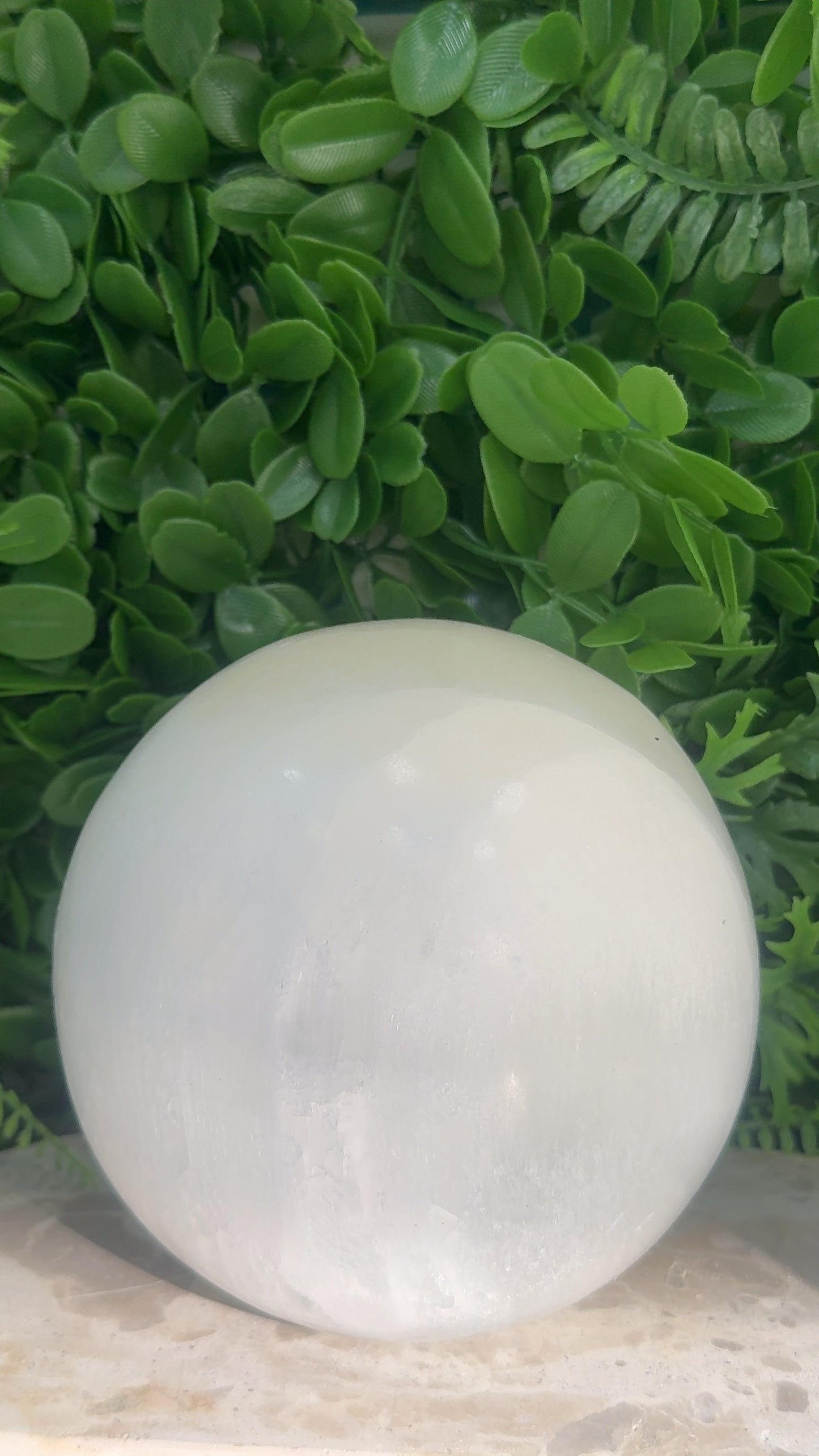Selenite Sphere Lamp 3248g