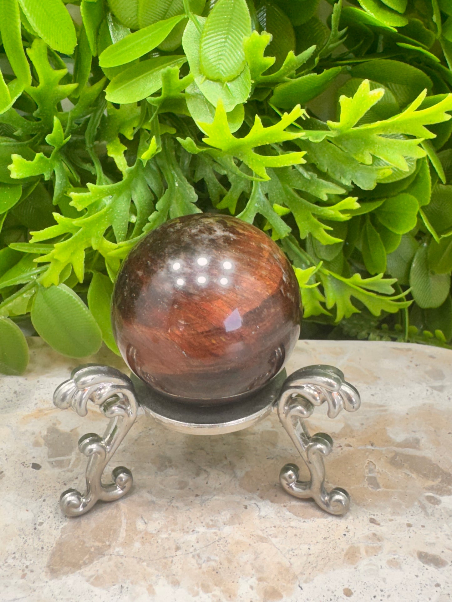 Red Tigers Eye Sphere 138g