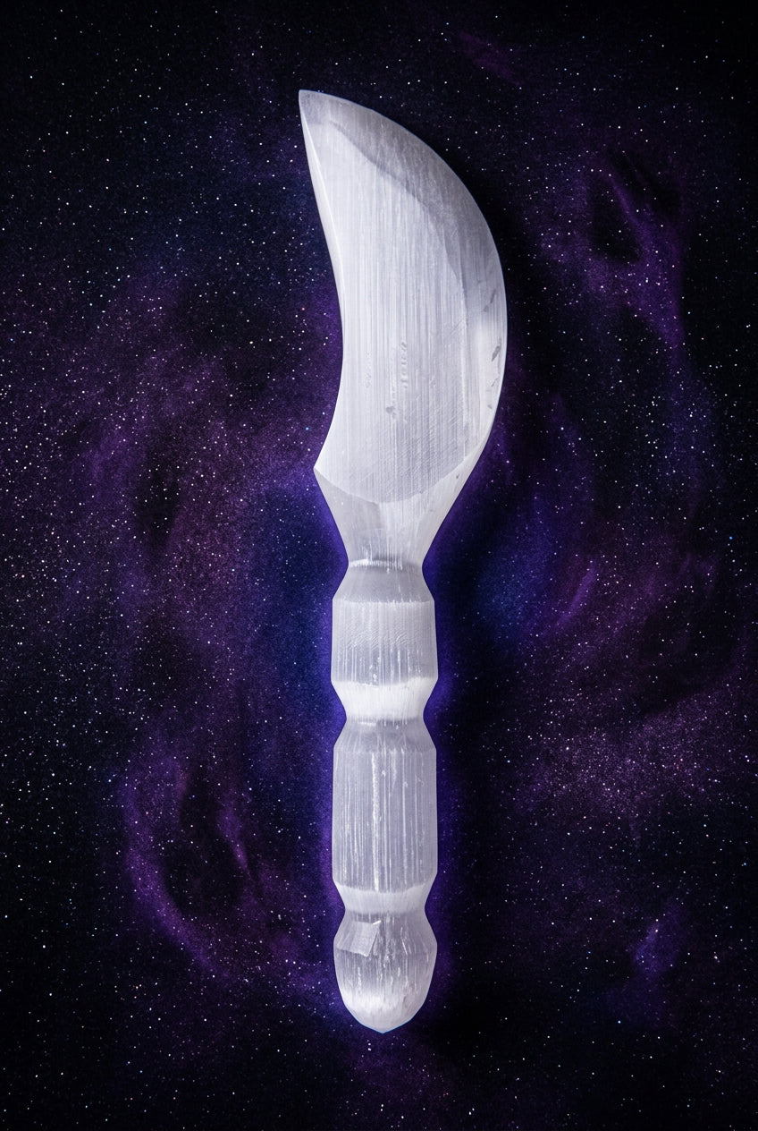 Selenite Athame | Cleansing • Clarity • Inner Peace