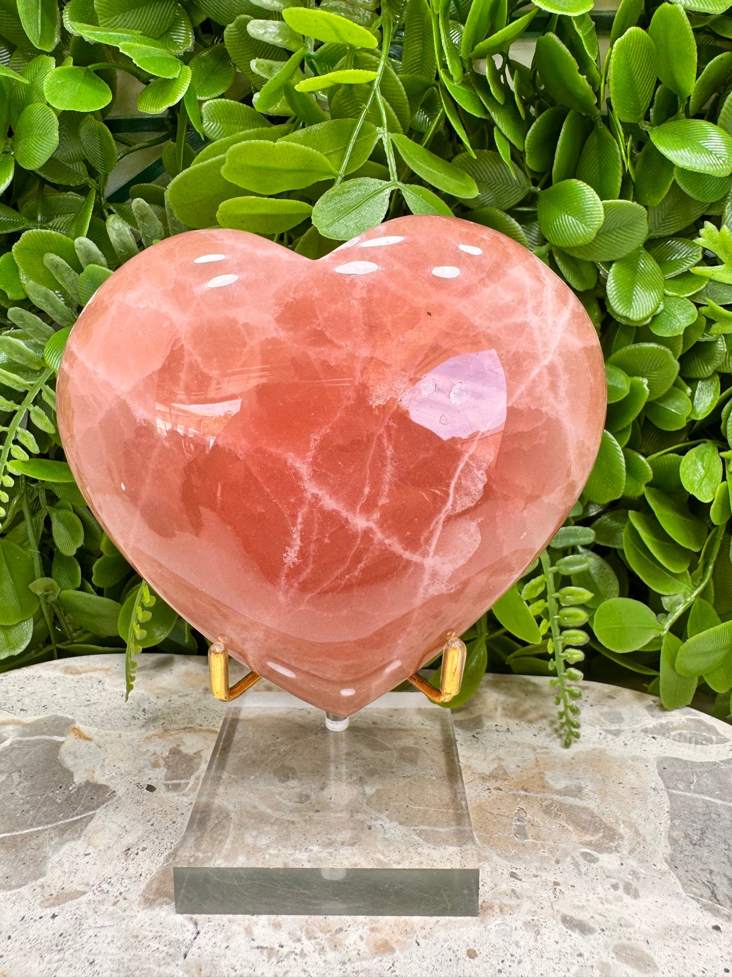 Rose Calcite Heart 748g