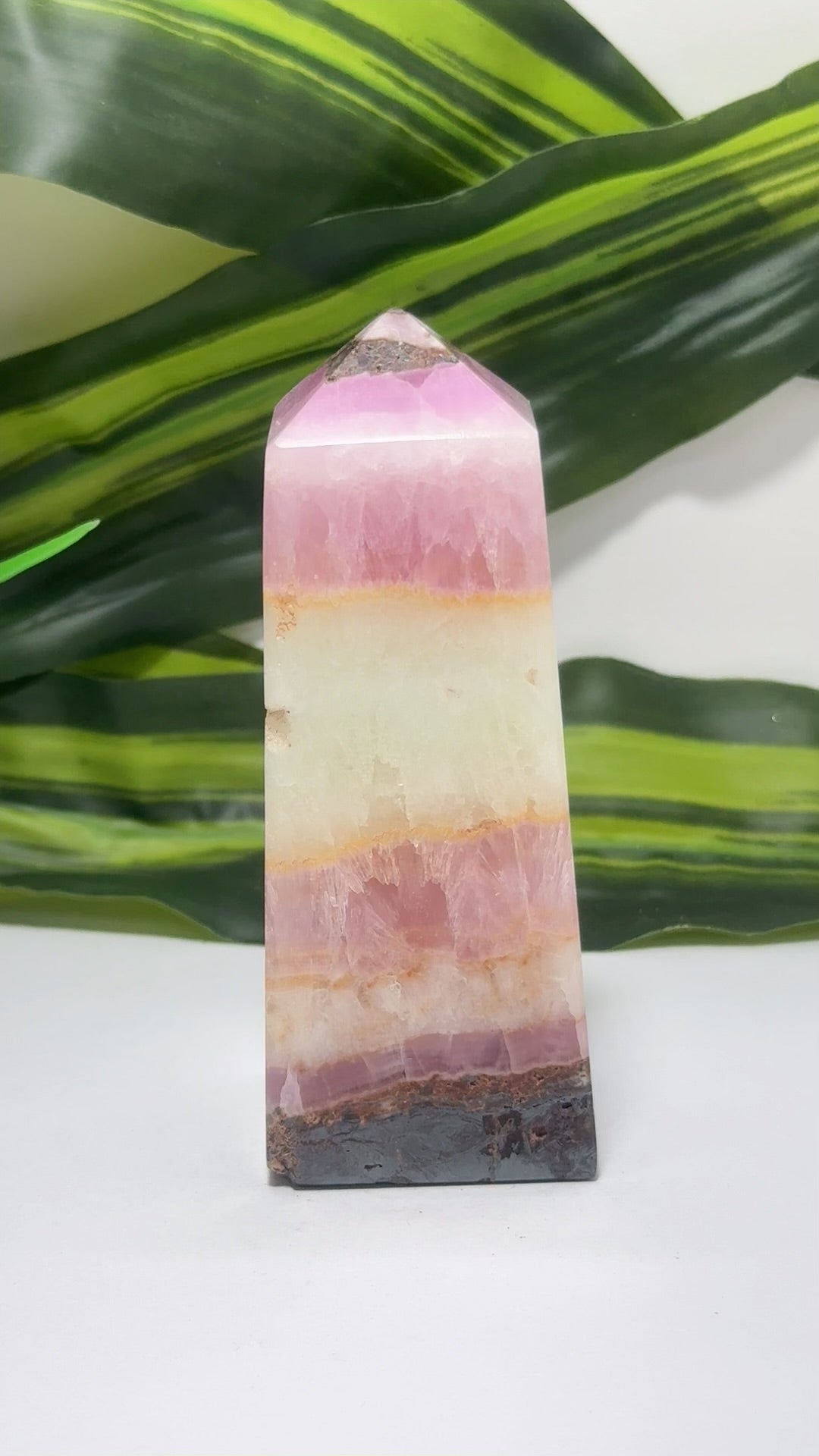 Pink Aragonite Tower 272g