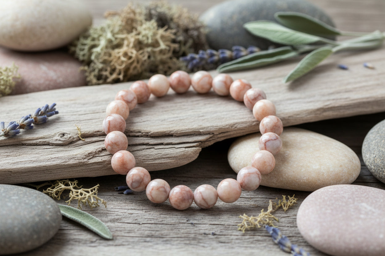 Red Vein Jasper Bracelet 8mm