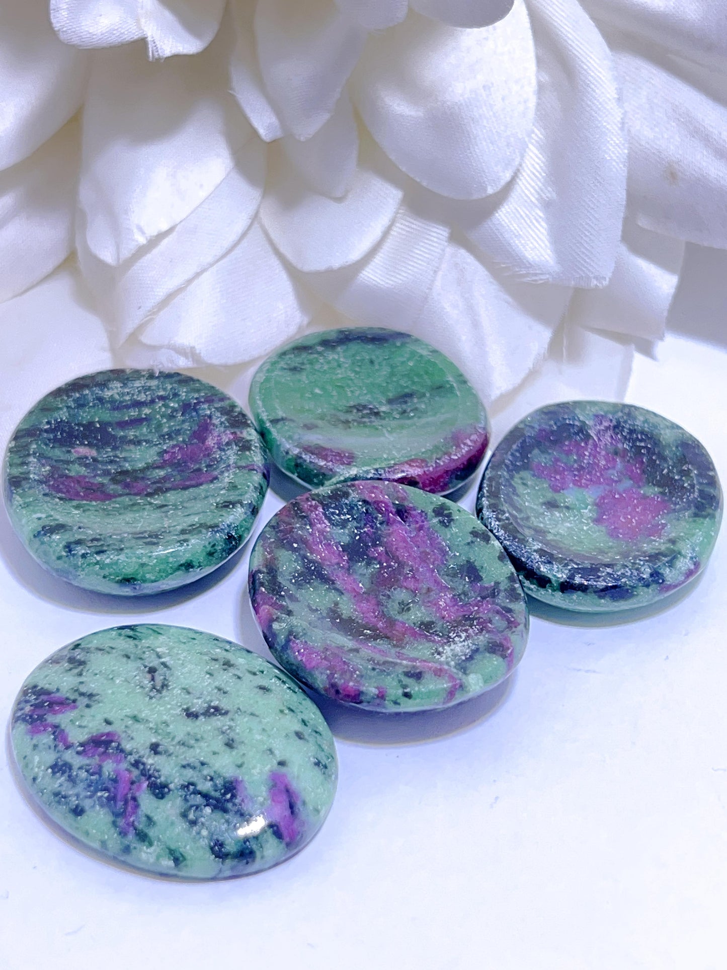Ruby Zoisite Worry Stone