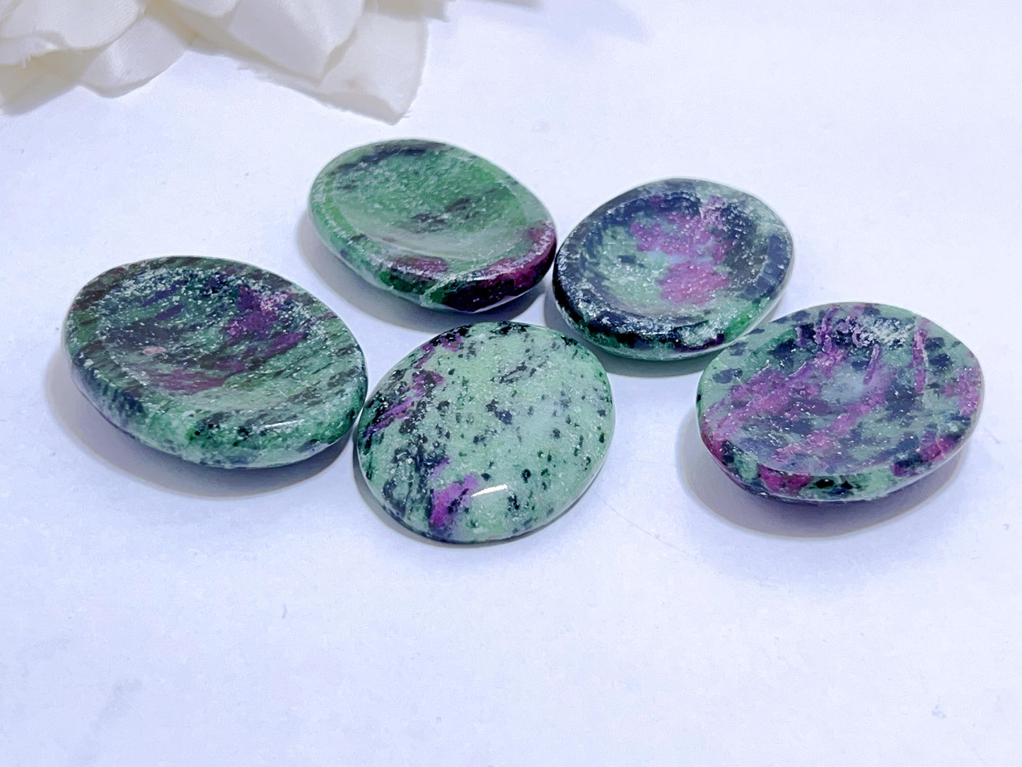 Ruby Zoisite Worry Stone