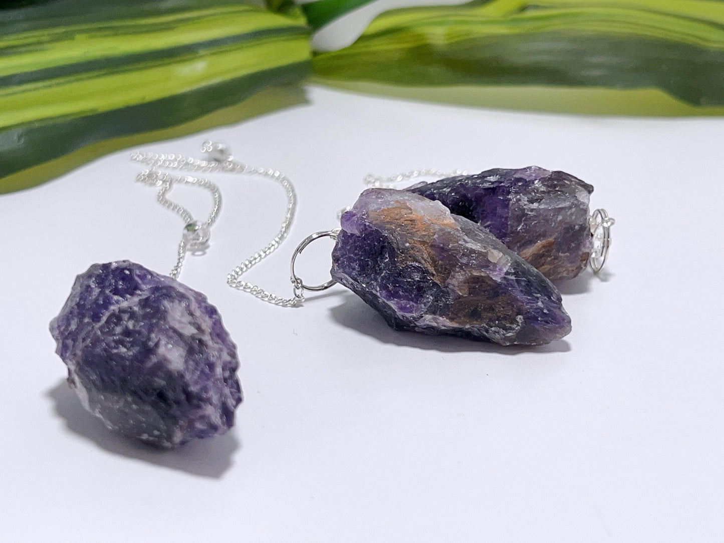 Amethyst Raw Pendulum