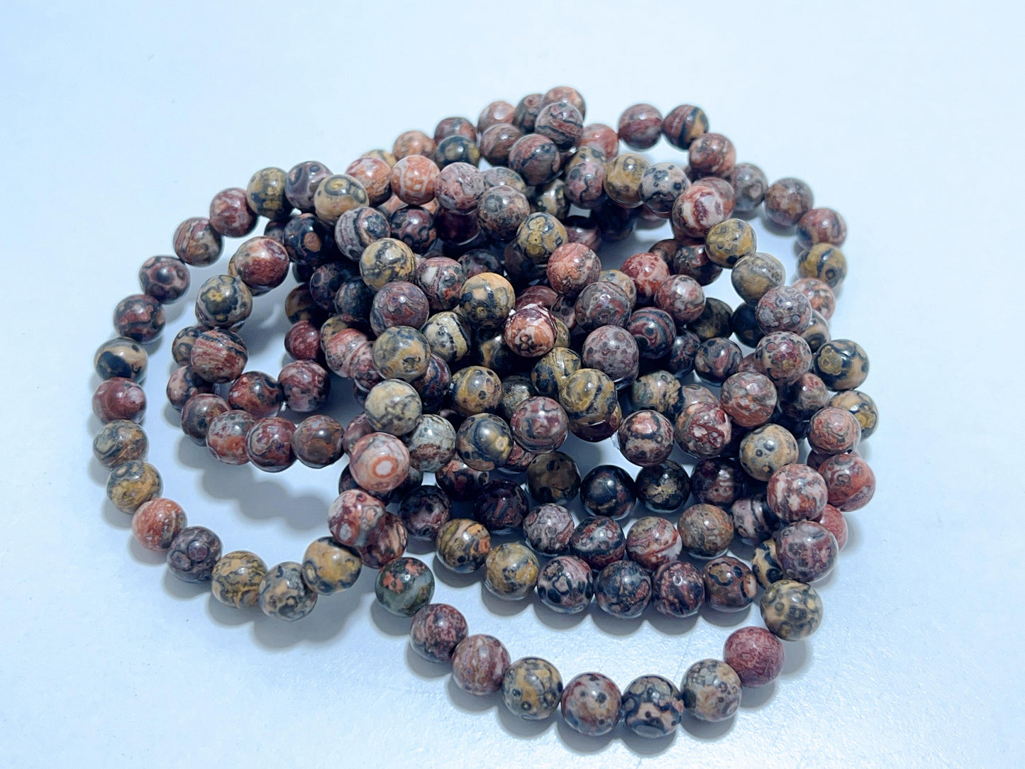 Leopard Skin Jasper Bracelet 8mm