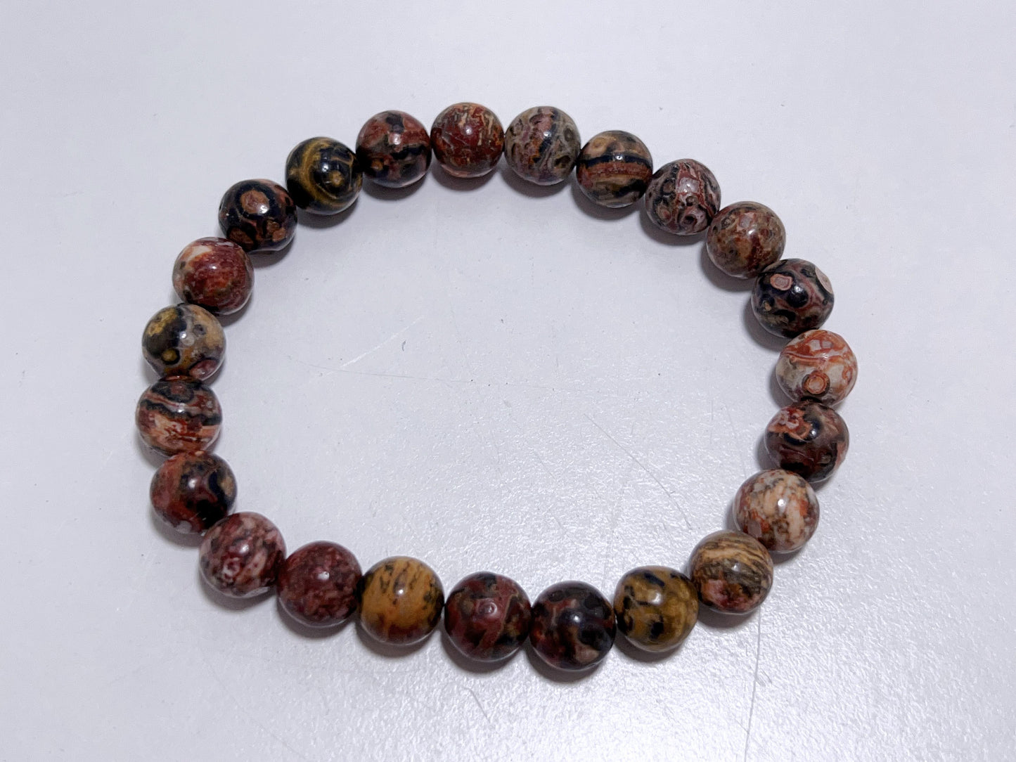 Leopard Skin Jasper Bracelet 8mm