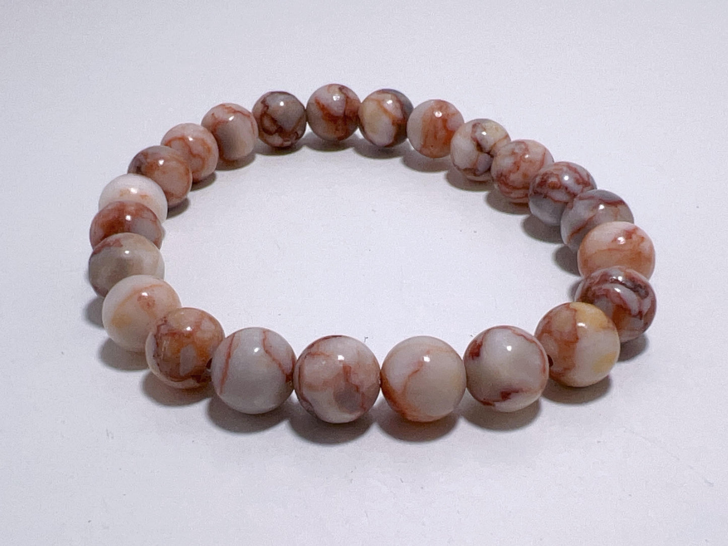 Red Web Jasper Bracelet 8mm