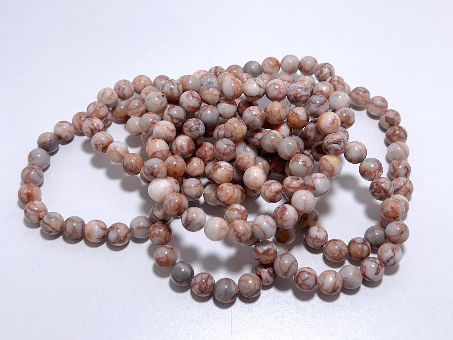Red Web Jasper Bracelet 8mm