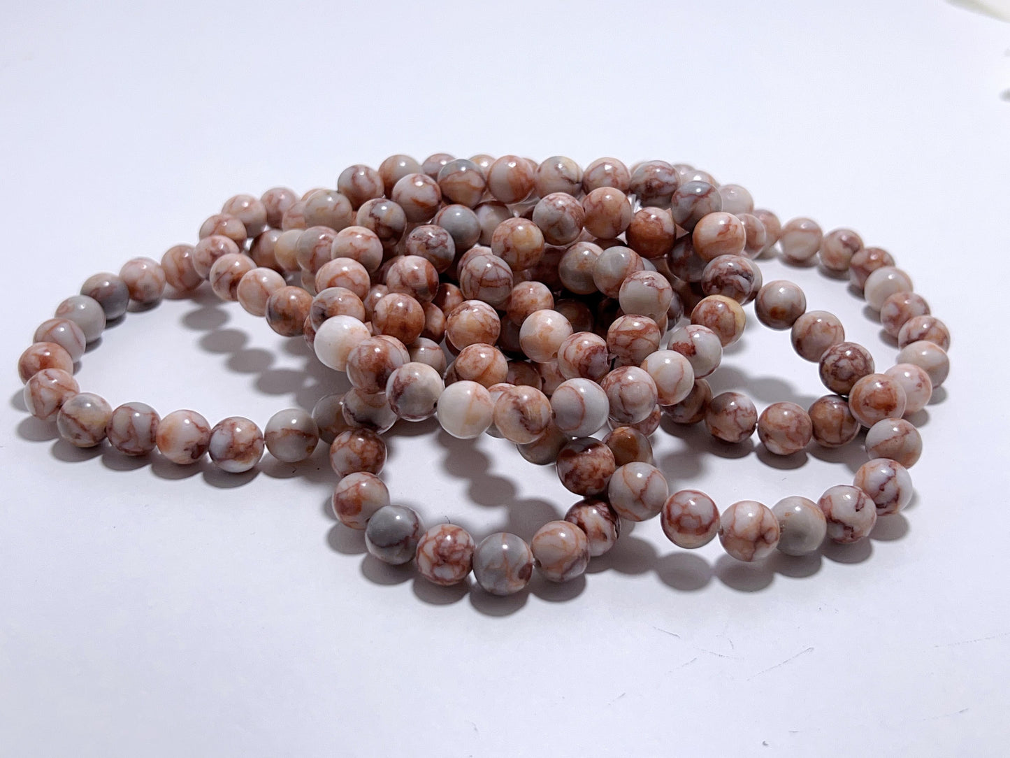 Red Web Jasper Bracelet 8mm