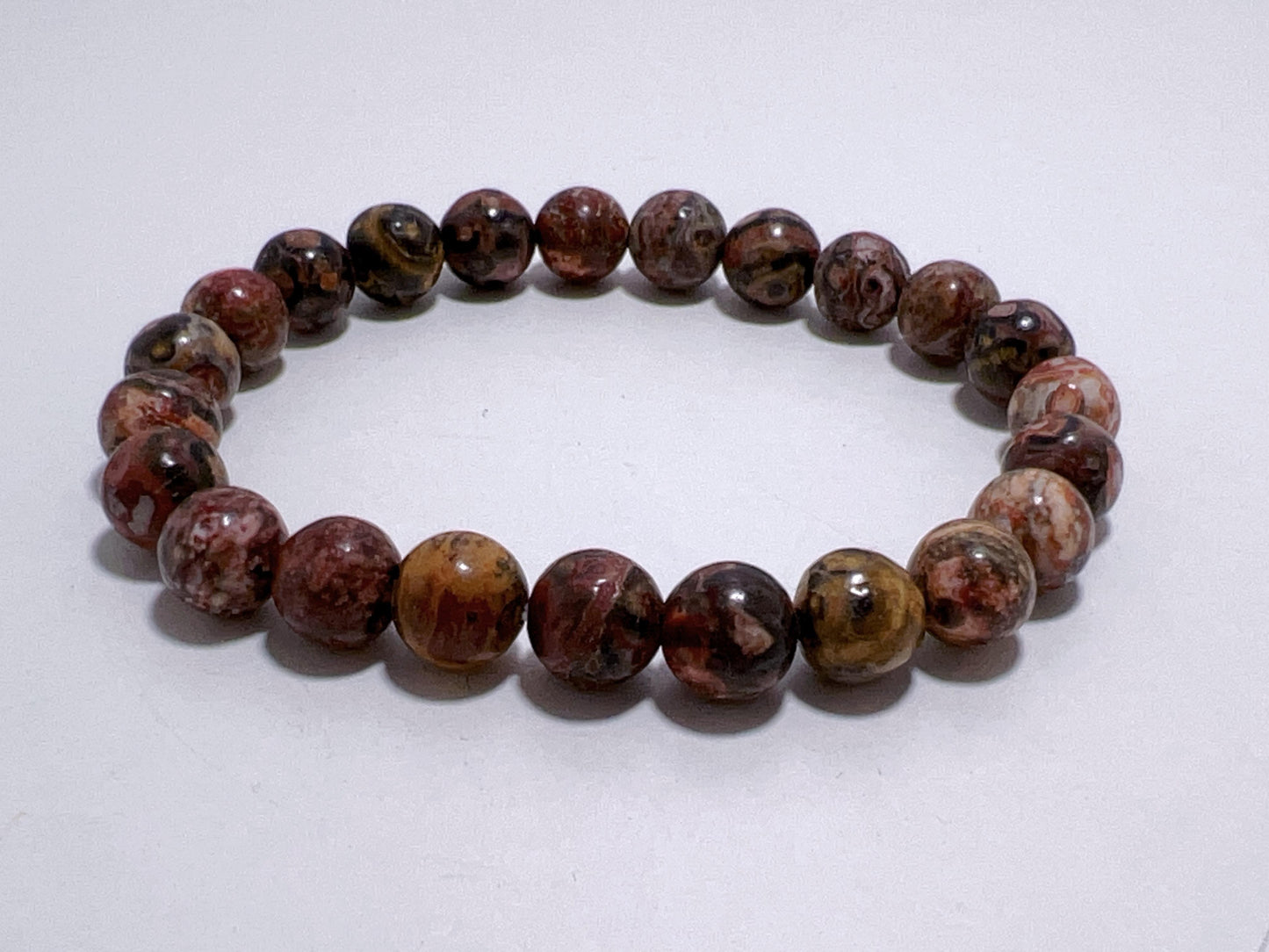 Leopard Skin Jasper Bracelet 8mm