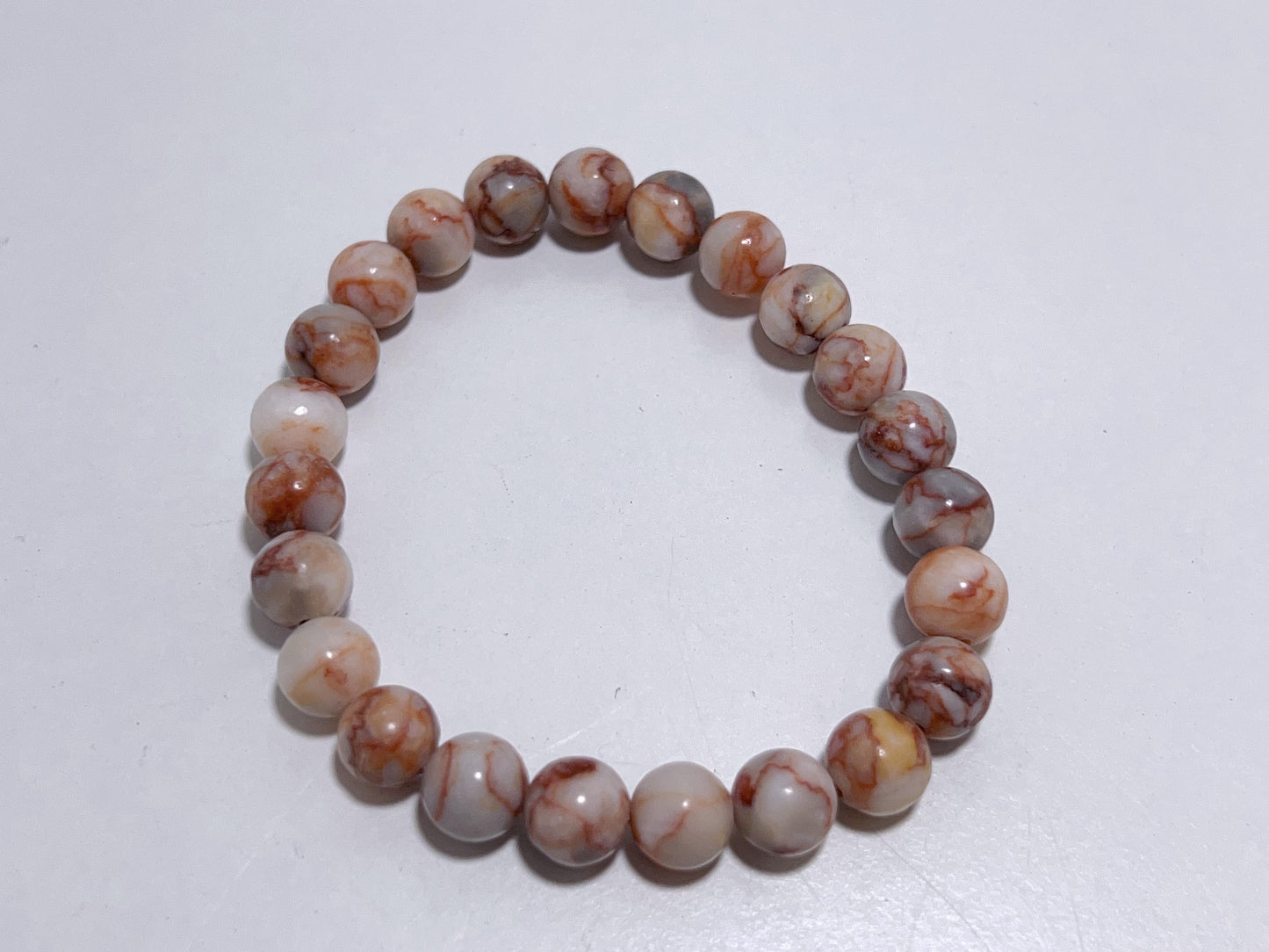 Red Web Jasper Bracelet 8mm
