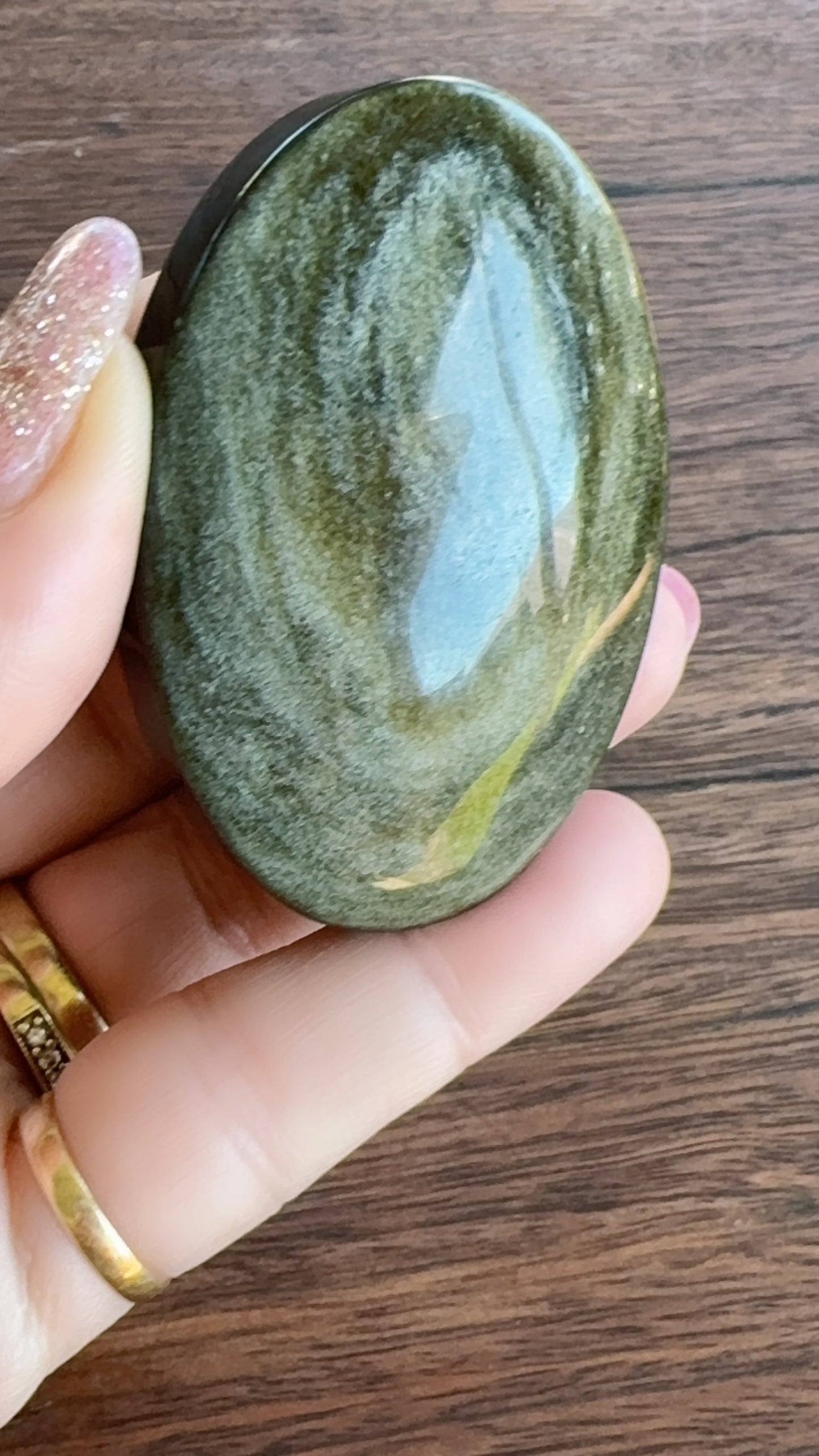 Golden Obsidian Palm 70g