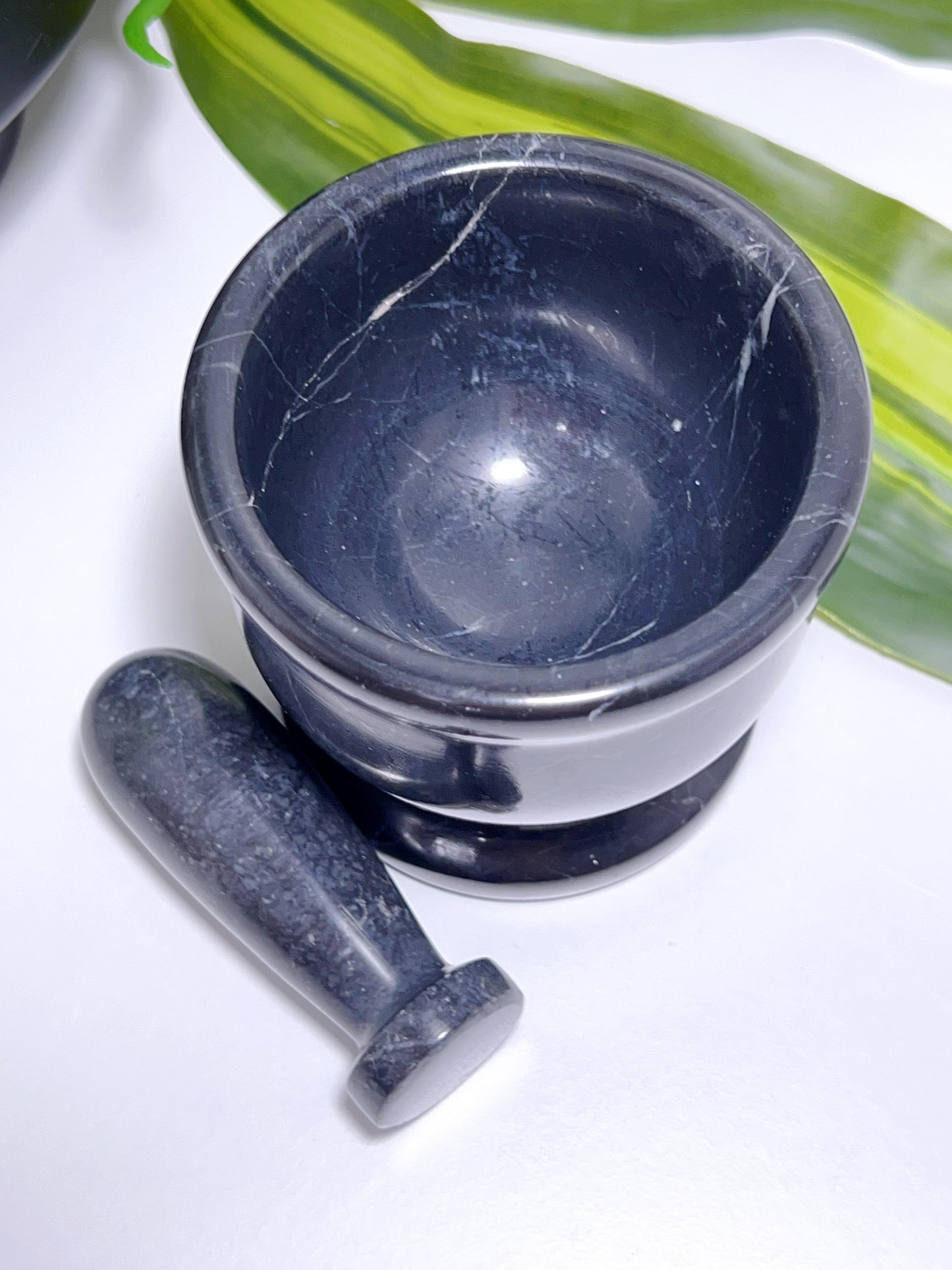 Black Jade Mortar & Pestle 580g