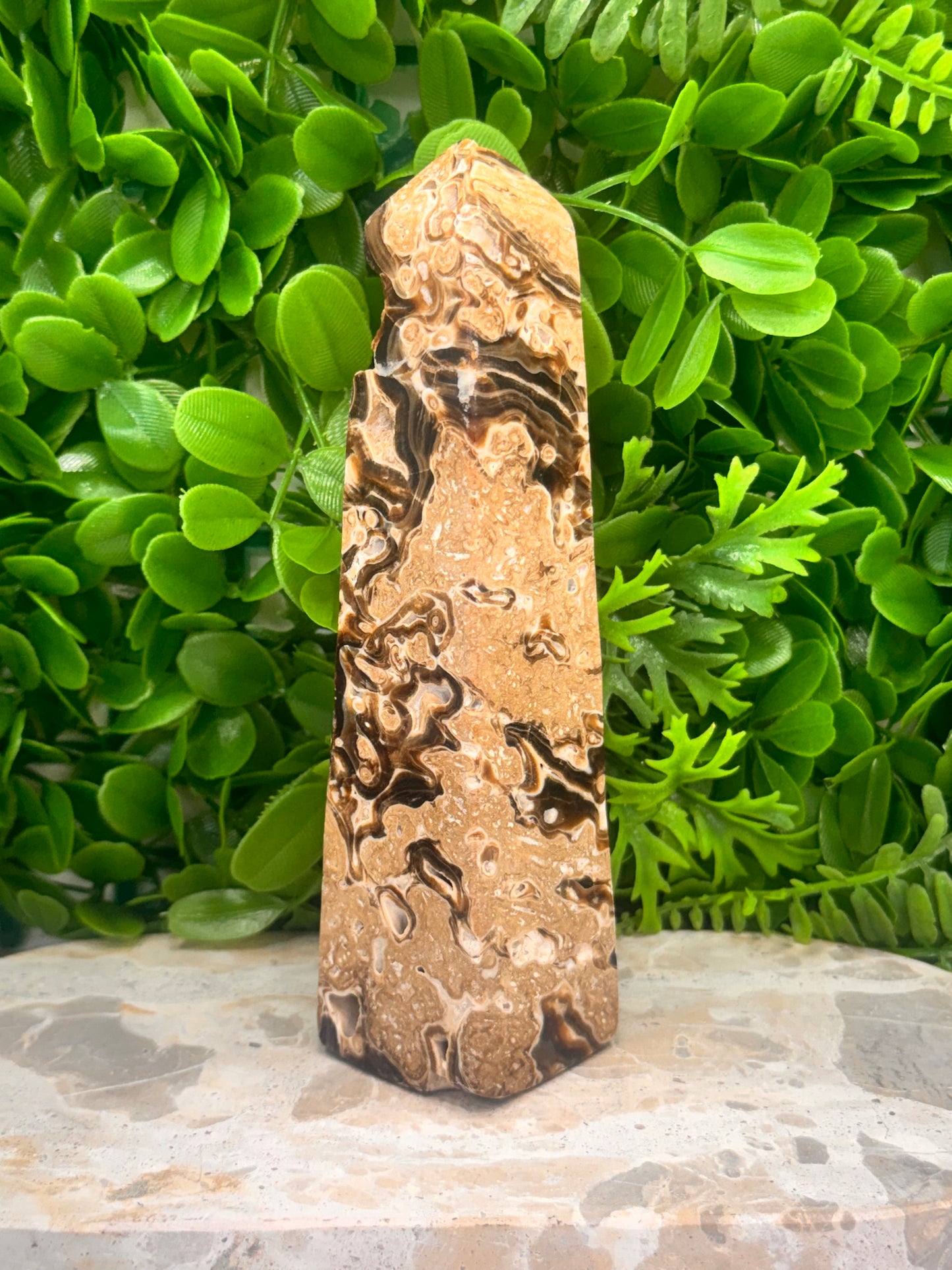 Chocolate Calcite Tower 630g