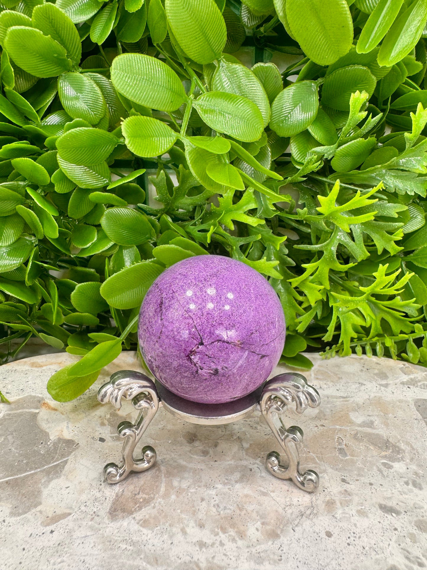 Stichtite / Serpentine Sphere 130g