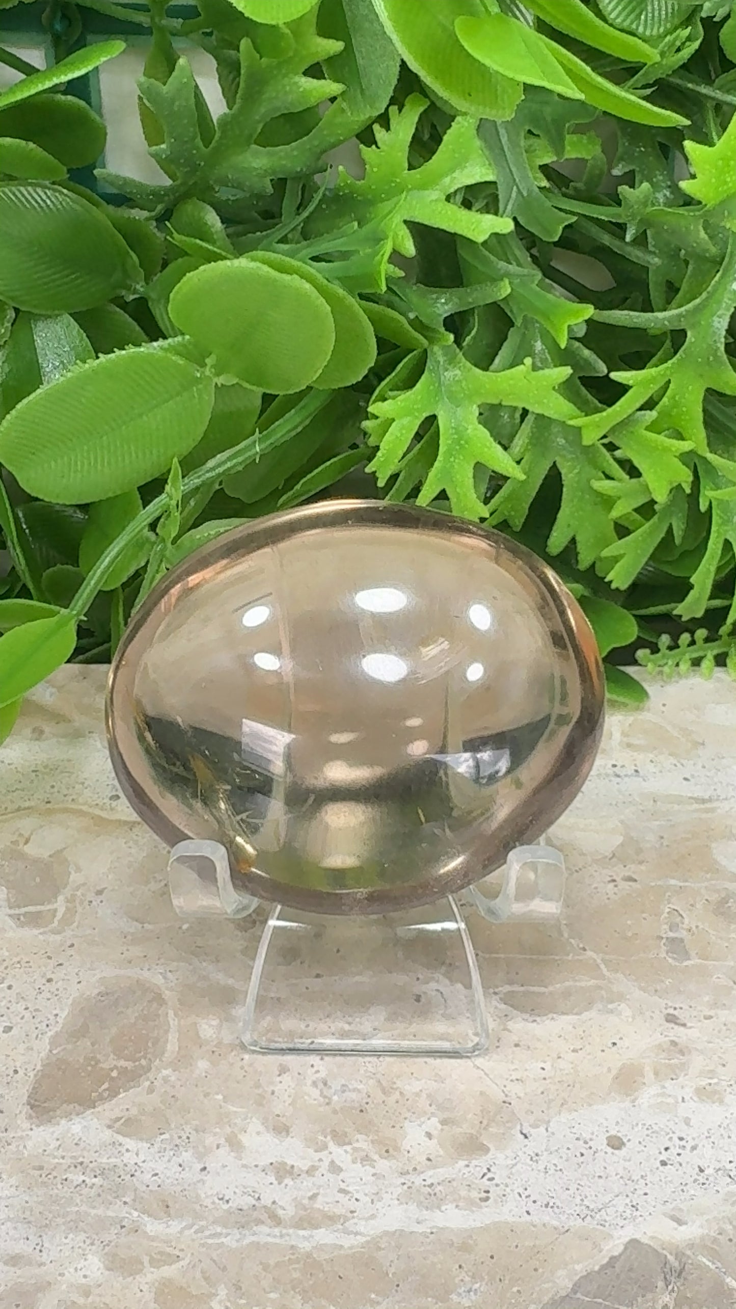 Smokey Quartz Palm Stone 125g