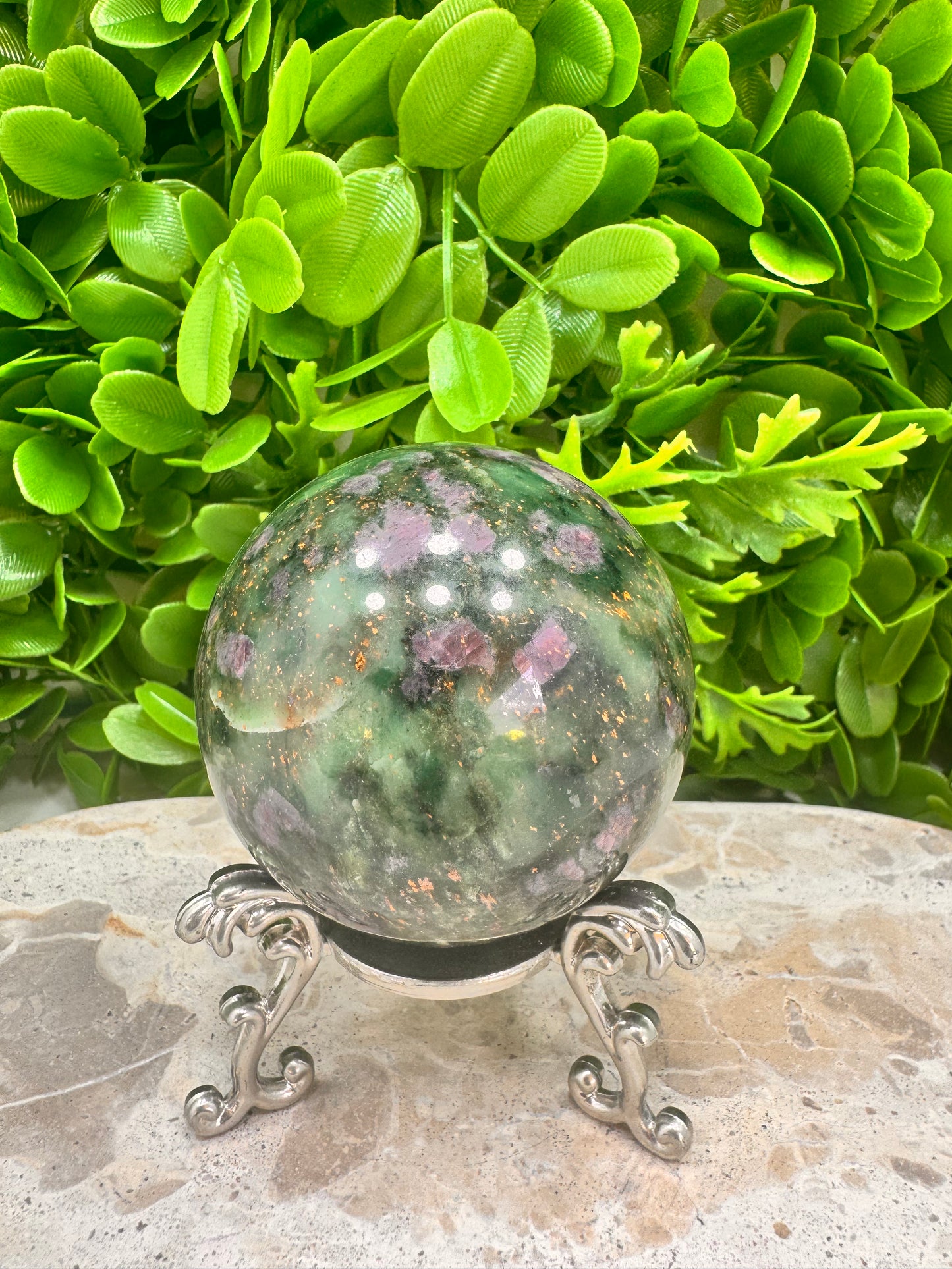Ruby Zoisite Sphere 470g
