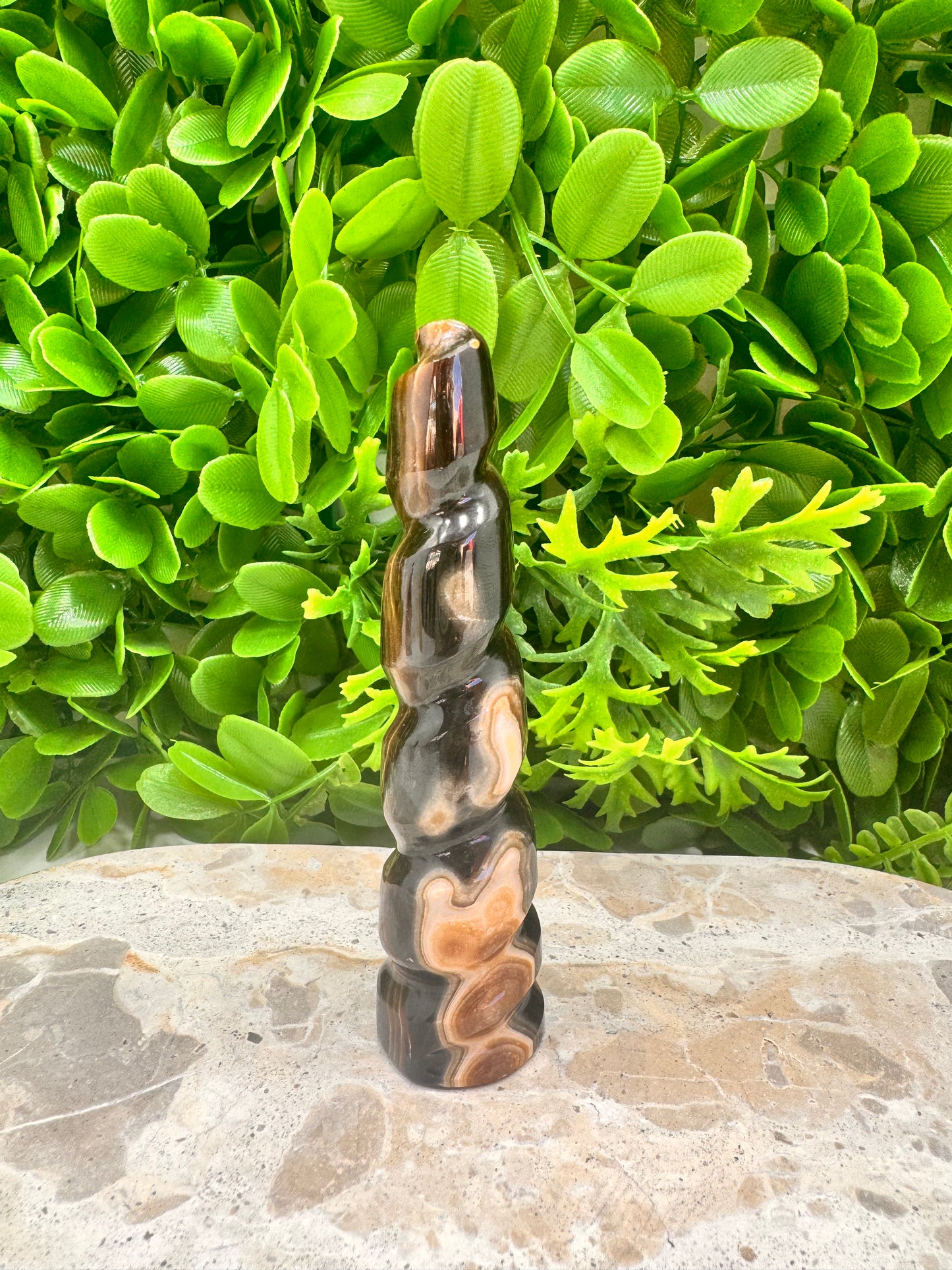 Chocolate Calcite Unicorn Tower 126g