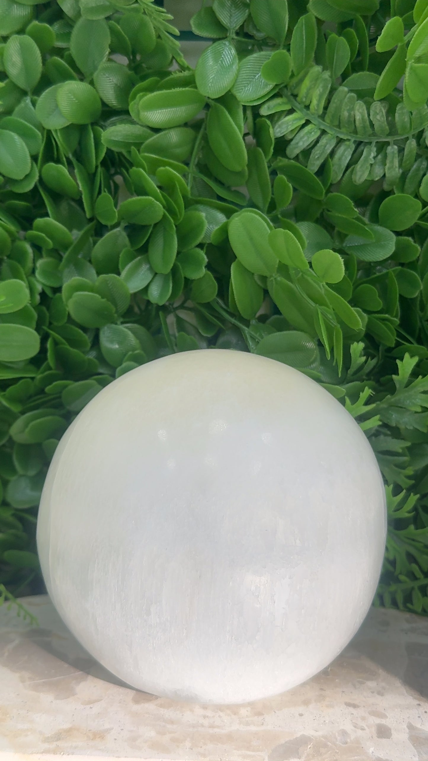 Selenite Sphere Lamp 3248g